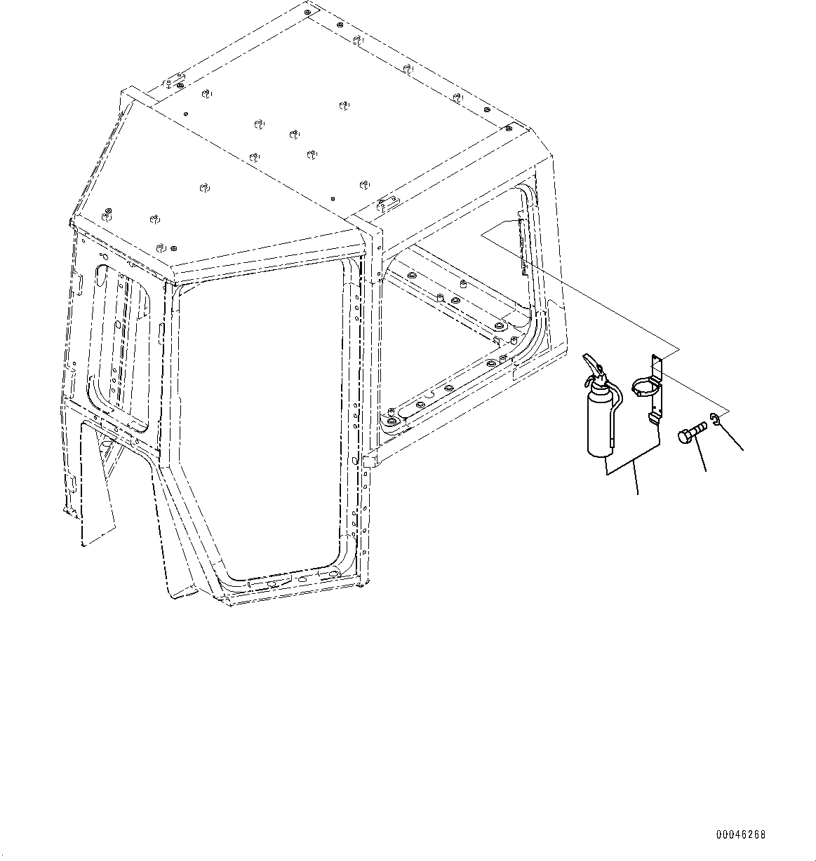 Схема запчастей Komatsu D475ASD-5E0 - ОГНЕТУШИТЕЛЬ (№9-) ОГНЕТУШИТЕЛЬ, ИСПАНИЯ, АНГЛ.