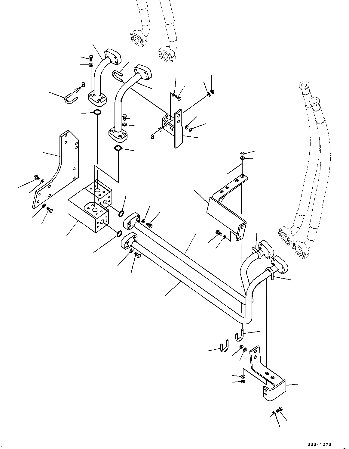 Схема запчастей Komatsu D475ASD-5E0 - ЗАЩИТА РАДИАТОРА, ОТВАЛ ТРУБЫ ДЛЯ ПОВОРОТА (/) (№7-) ЗАЩИТА РАДИАТОРА