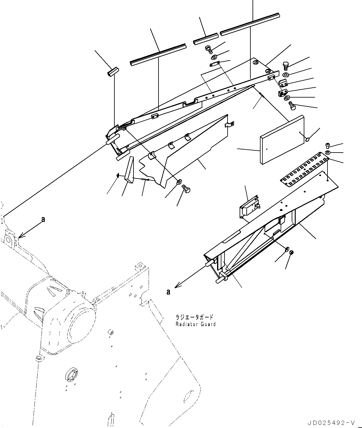 Схема запчастей Komatsu D475ASD-5E0 - КАПОТ И БОКОВ. КРЫШКА ГРУППА, БОКОВ. КРЫШКА (/) (№7-) КАПОТ И БОКОВ. КРЫШКА ГРУППА, С PRE-CREANER