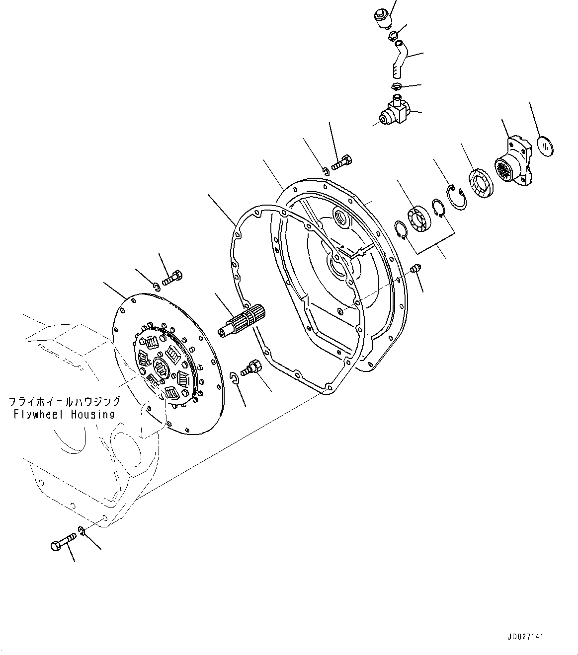 Схема запчастей Komatsu D21A-8E0 - ДЕМПФЕР (№9-) ДЕМПФЕР