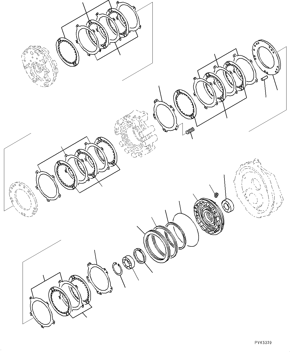 Схема запчастей Komatsu D21A-8E0 - ТРАНСМИССИЯ, 1 КОЖУХ (№9-) ТРАНСМИССИЯ, С ПЕРЕД. - РЕВЕРС ТРАНСМИССИЯ