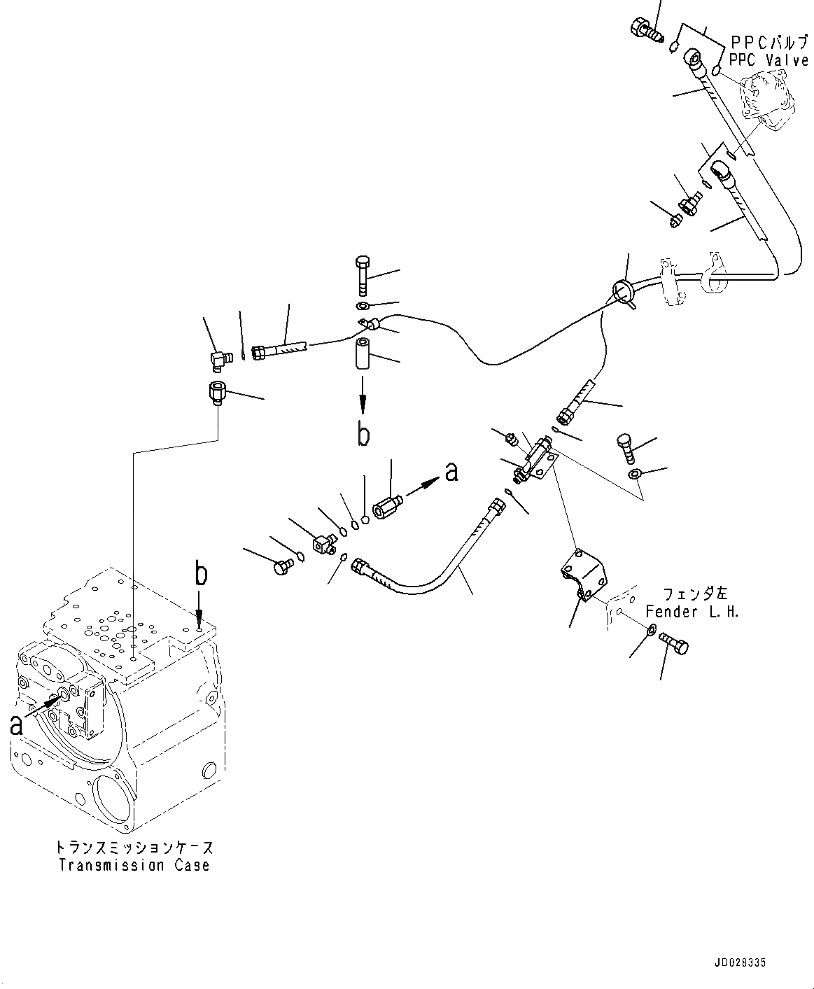Схема запчастей Komatsu D21A-8E0 - РУЛЕВ. УПРАВЛЕНИЕ МАСЛОПРОВОДЯЩАЯ ЛИНИЯ (№9-) РУЛЕВ. УПРАВЛЕНИЕ МАСЛОПРОВОДЯЩАЯ ЛИНИЯ, ДЛЯ ПЕРЕД. - РЕВЕРС ТРАНСМИССИЯ