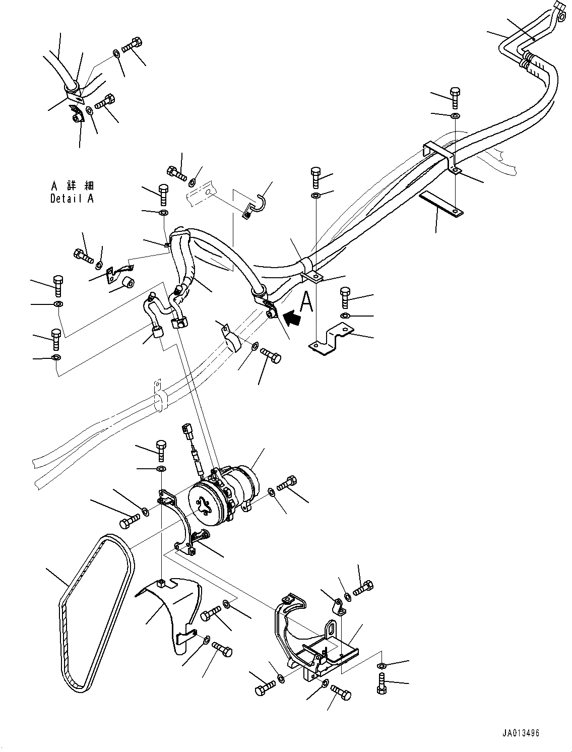 Схема запчастей Komatsu D21A-8E0 - БЛОК КОНДИЦИОНЕРА, КОМПРЕССОР (№9-) БЛОК КОНДИЦИОНЕРА, С MONO РЫЧАГ РУЛЕВ. УПРАВЛЕНИЕ