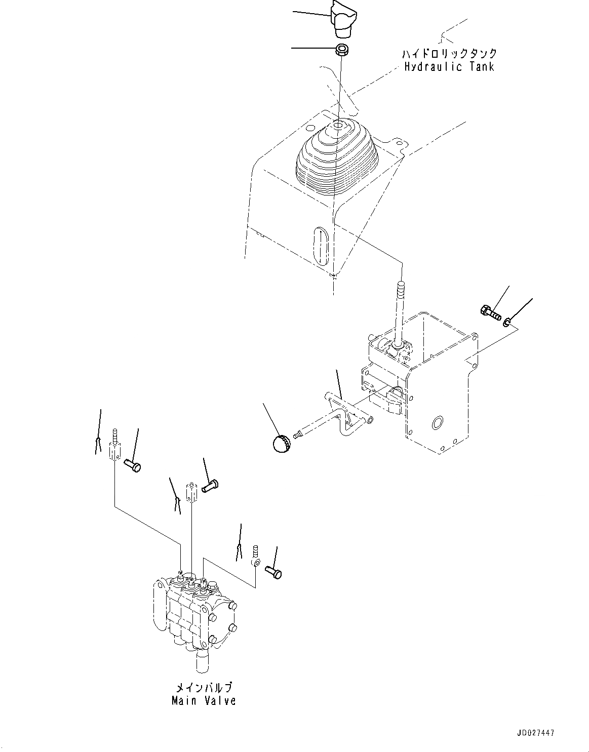 Схема запчастей Komatsu D21A-8E0 - DOZER РЫЧАГ УПРАВЛ-Я И МЕХАНИЗМ, РЫЧАГ УПРАВЛЕНИЯ РАБОЧИМ ОБОРУДОВАНИЕМ МЕХАНИЗМ (№9-) DOZER РЫЧАГ УПРАВЛ-Я И МЕХАНИЗМ, БЕЗ КАБИНА ROPS