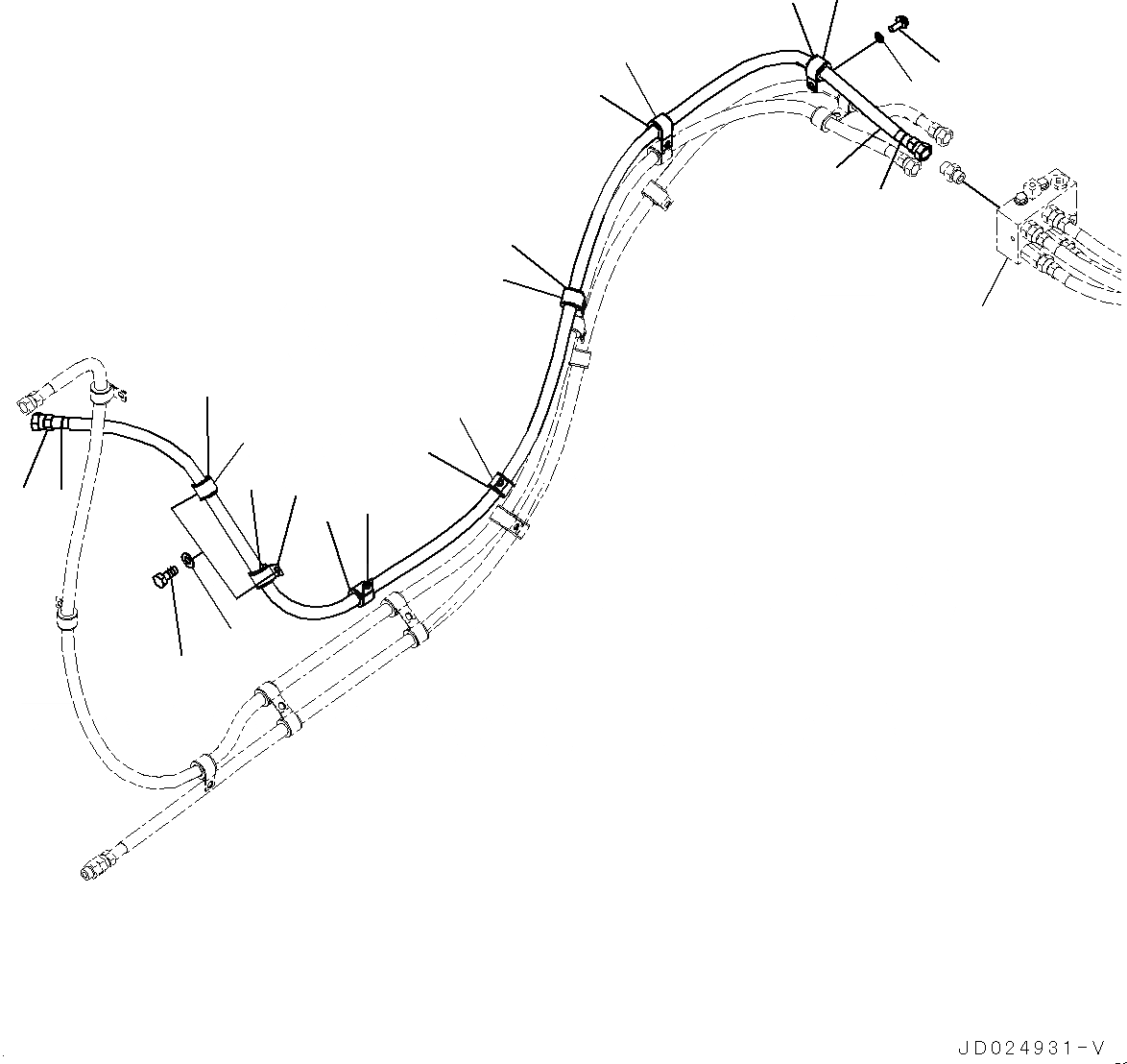 Схема запчастей Komatsu D475ASD-5E0 - БЫСТР. ЗАПРАВ. ТРУБЫ, ГИДРОЛИНИЯ (№7-) БЫСТР. ЗАПРАВ. ТРУБЫ, MINING, RIO TINTO СПЕЦ-ЯIFICATION, ДЛЯ МАСЛ. И ХЛАДАГЕНТ БЫСТР. ЗАПРАВ.