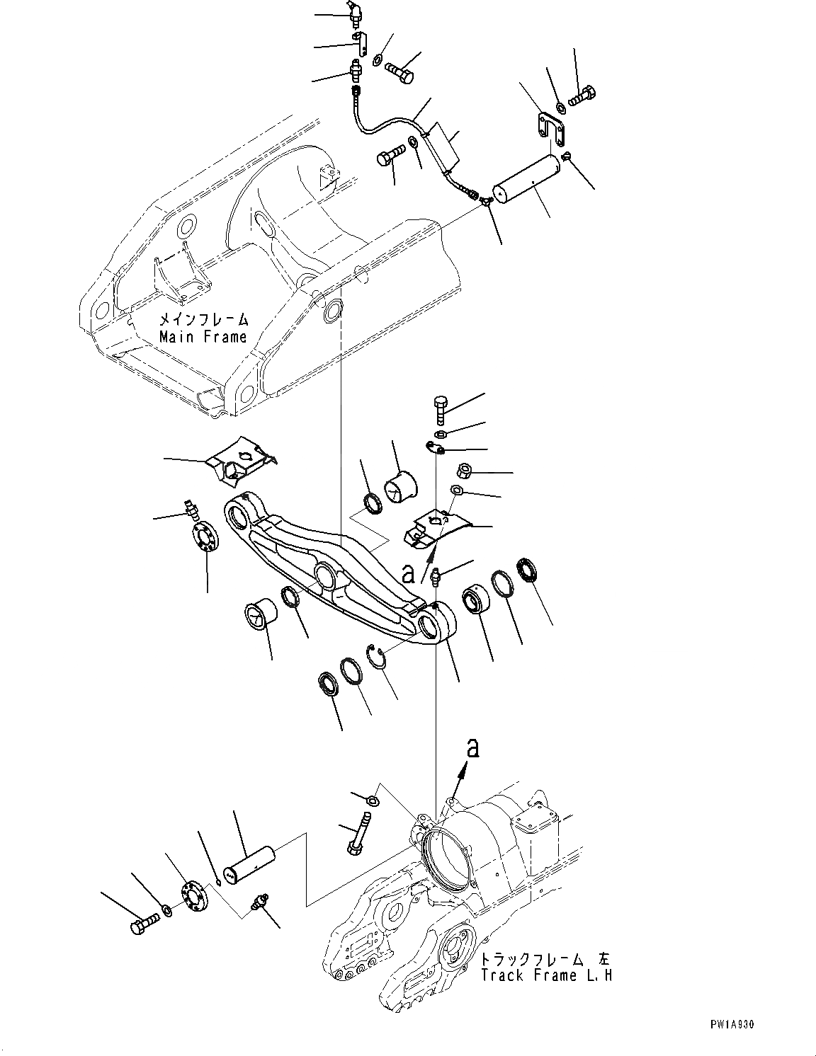 Схема запчастей Komatsu D475ASD-5E0 - БАЛКА БАЛАНСИРА И ПОВОРОТН. ШКВОРЕНЬ, БАЛКА БАЛАНСИРА (№7-7) БАЛКА БАЛАНСИРА И ПОВОРОТН. ШКВОРЕНЬ