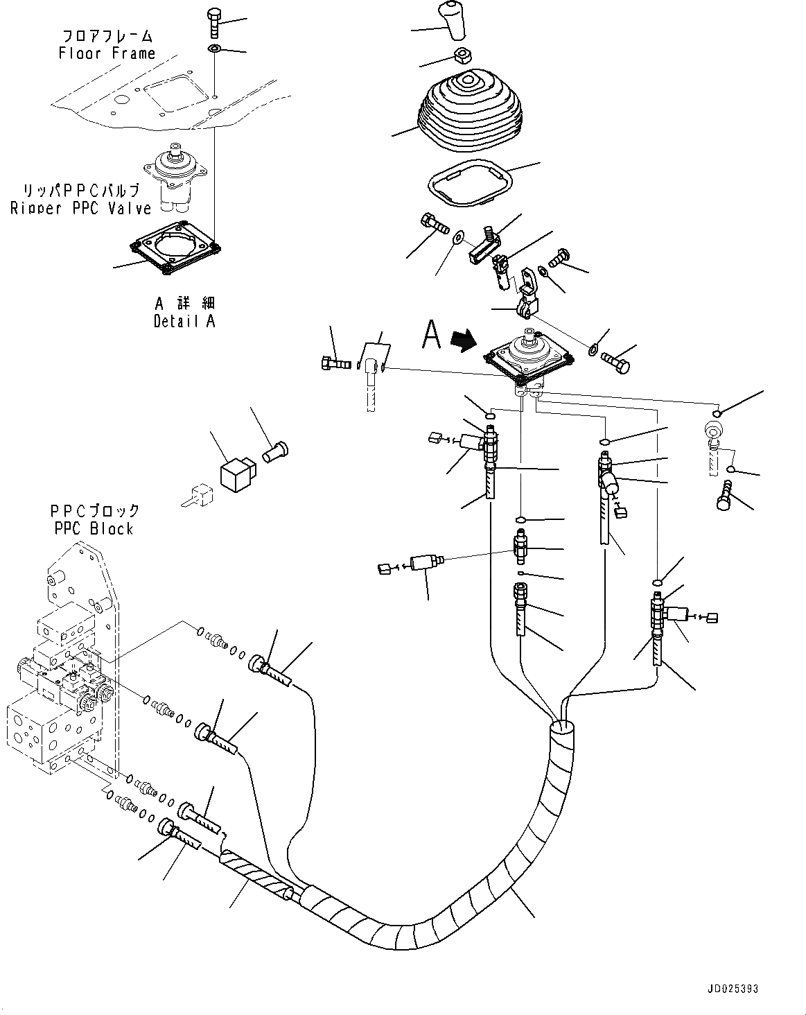Схема запчастей Komatsu D475ASD-5E0 - ОСНОВН. КОНСТРУКЦИЯ, УПРАВЛ-Е РЫХЛИТЕЛЕМ ТРУБЫ И РЫЧАГ (№7-) ОСНОВН. КОНСТРУКЦИЯ, ONE-WAY РУЛЕВ. УПРАВЛЕНИЕ РЫЧАГ, MINING СПЕЦ-ЯIFICATION