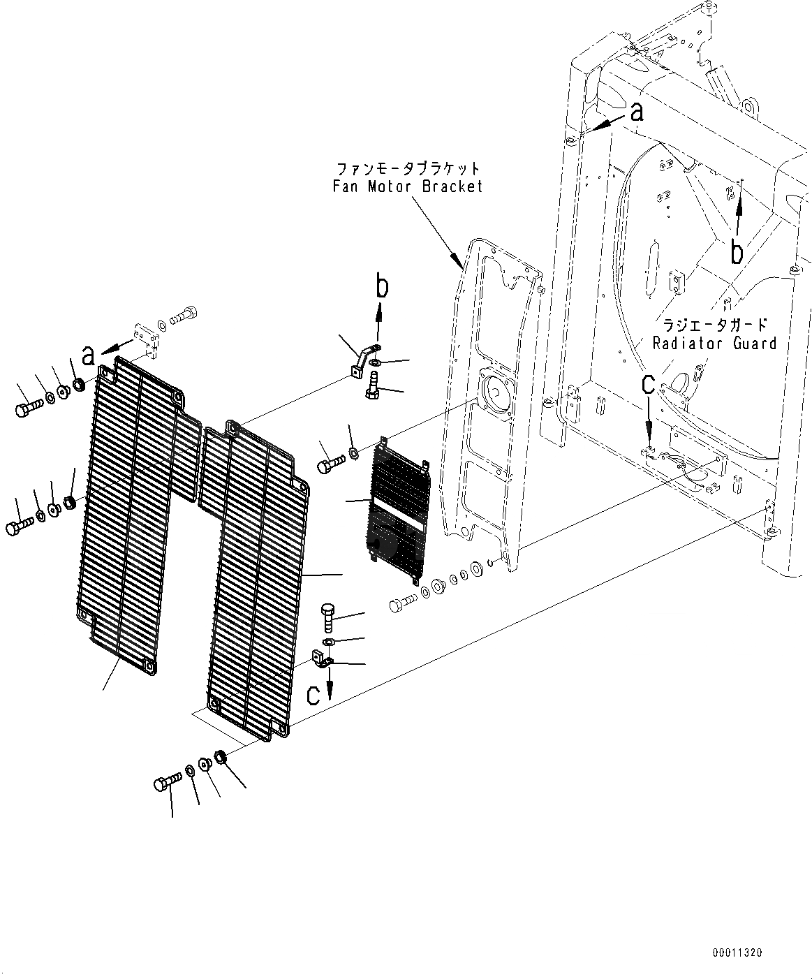 Схема запчастей Komatsu D475ASD-5E0 - ЗАЩИТА РАДИАТОРА, ВЕНТИЛЯТОР NET (№7-) ЗАЩИТА РАДИАТОРА, MINING СПЕЦ-ЯIFICATION