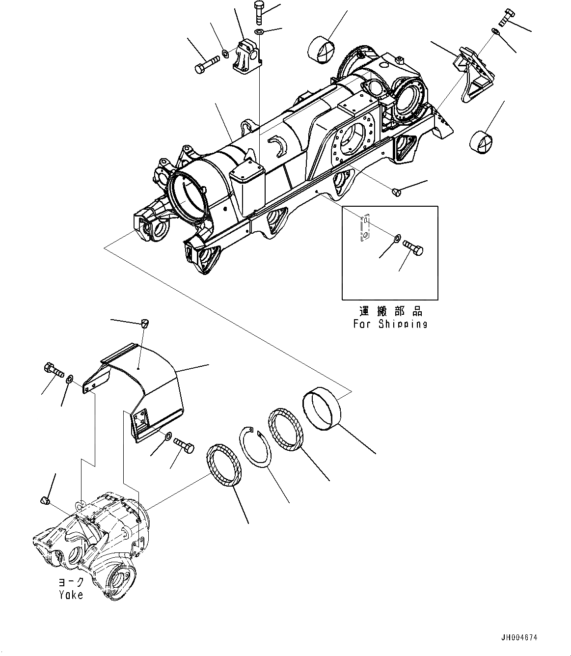 Схема запчастей Komatsu D475ASD-5E0 - ГУСЕНИЧНАЯ РАМА, ЛЕВ. (№8-) ГУСЕНИЧНАЯ РАМА, С ЗАЩИТА ОПОРНЫХ КАТКОВ, ОТВАЛ С ДВОЙН. ПЕРЕКОСОМ, ДЛЯ ХОЛОДН. AREA СПЕЦ-ЯIFICATION A (- DEG C)