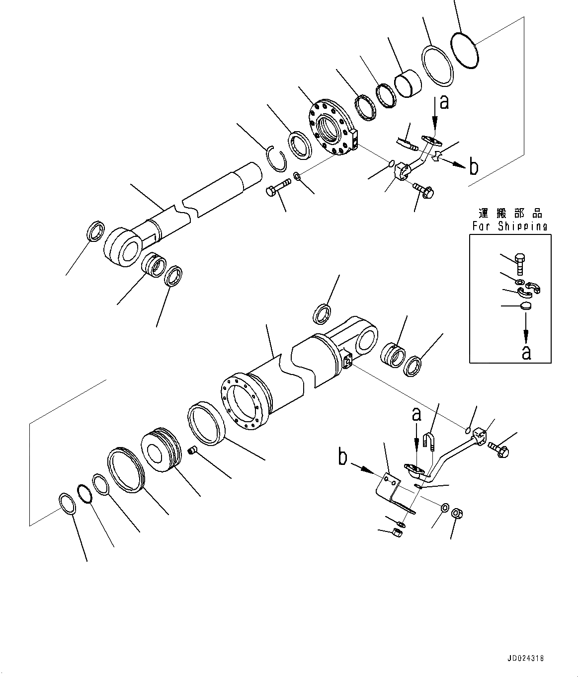 Схема запчастей Komatsu D475ASD-5E0 - РЫХЛИТЕЛЬ, ЦИЛИНДР ПЕРЕКОСА, ЛЕВ. (№7-) РЫХЛИТЕЛЬ, УДАЛЕНН. СИСТ. СМАЗКИ, УДЛИНН. ПРОТЕКТОР