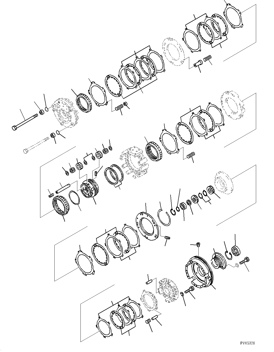 Схема запчастей Komatsu D21P-8E0 - ТРАНСМИССИЯ, 1 КОЖУХ (№9-) ТРАНСМИССИЯ, С ПЕРЕД. - РЕВЕРС ТРАНСМИССИЯ