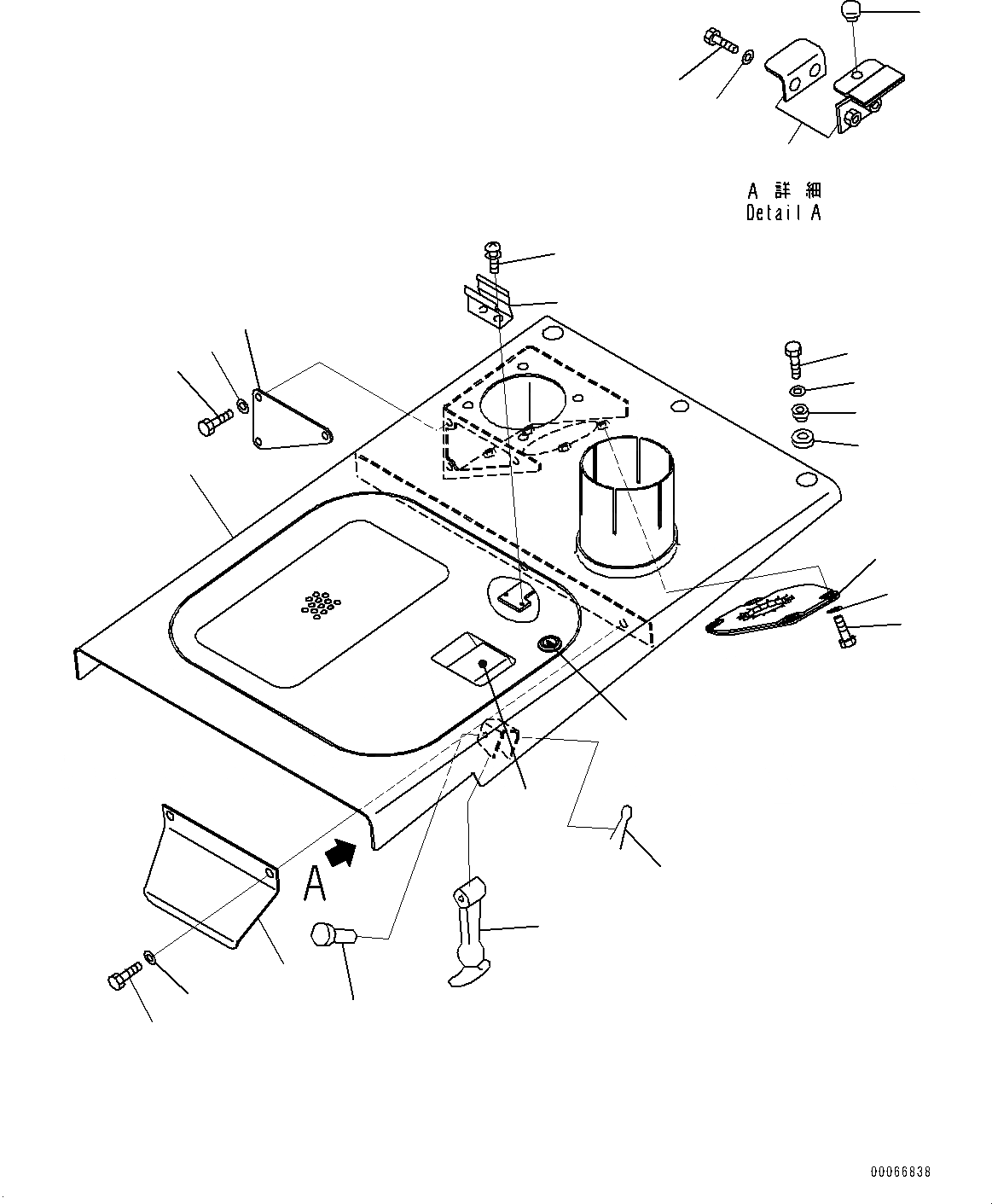 Схема запчастей Komatsu D21P-8E0 - КАПОТ (№9-) КАПОТ, С ВПУСК ВОЗДУХА PIPE С ПРЕФИЛЬТР