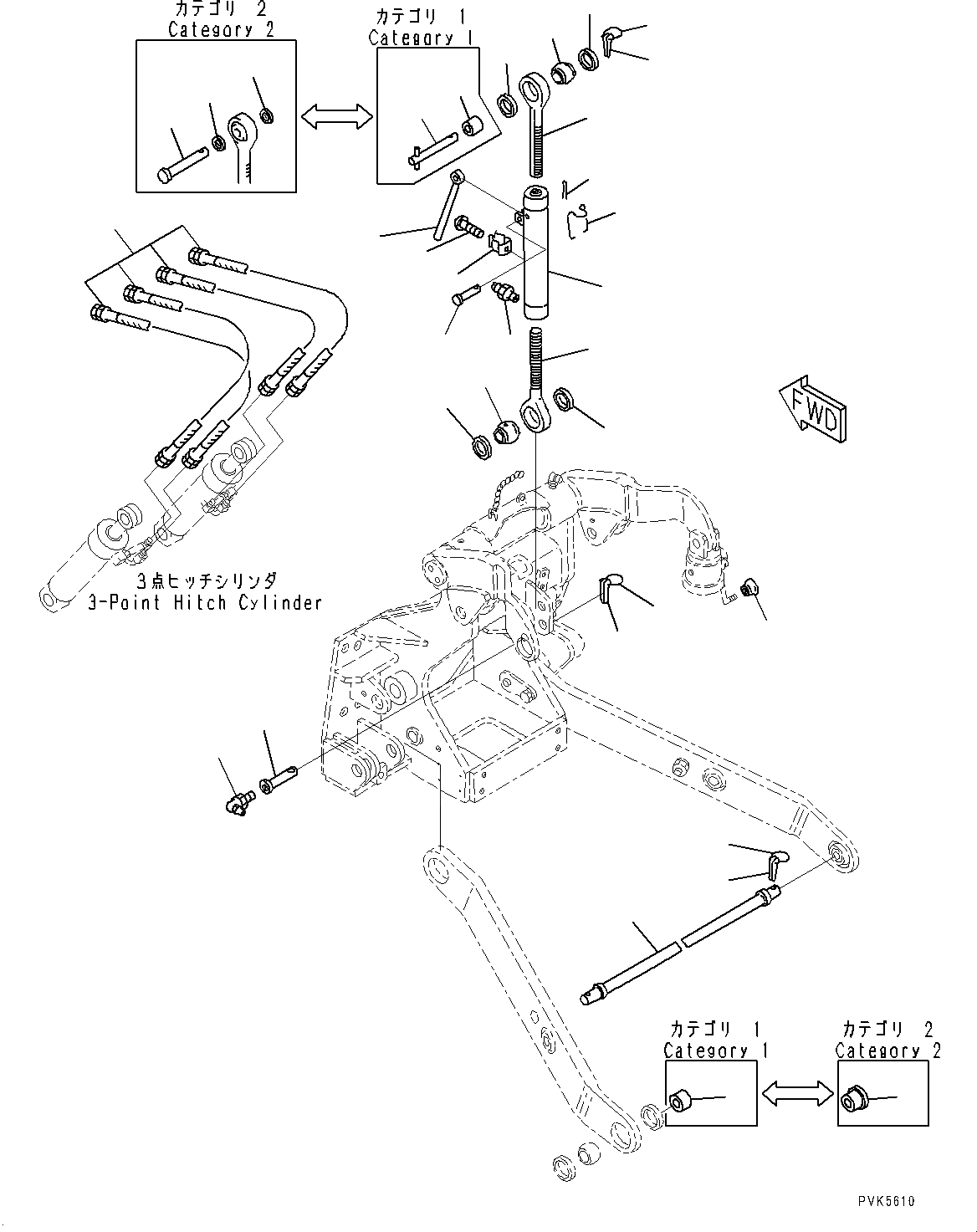 Схема запчастей Komatsu D21P-8E0 - -POINT СЦЕПКА, ВЕРХН. СОЕДИНИТЕЛЬН. ЗВЕНО (№9-) -POINT СЦЕПКА