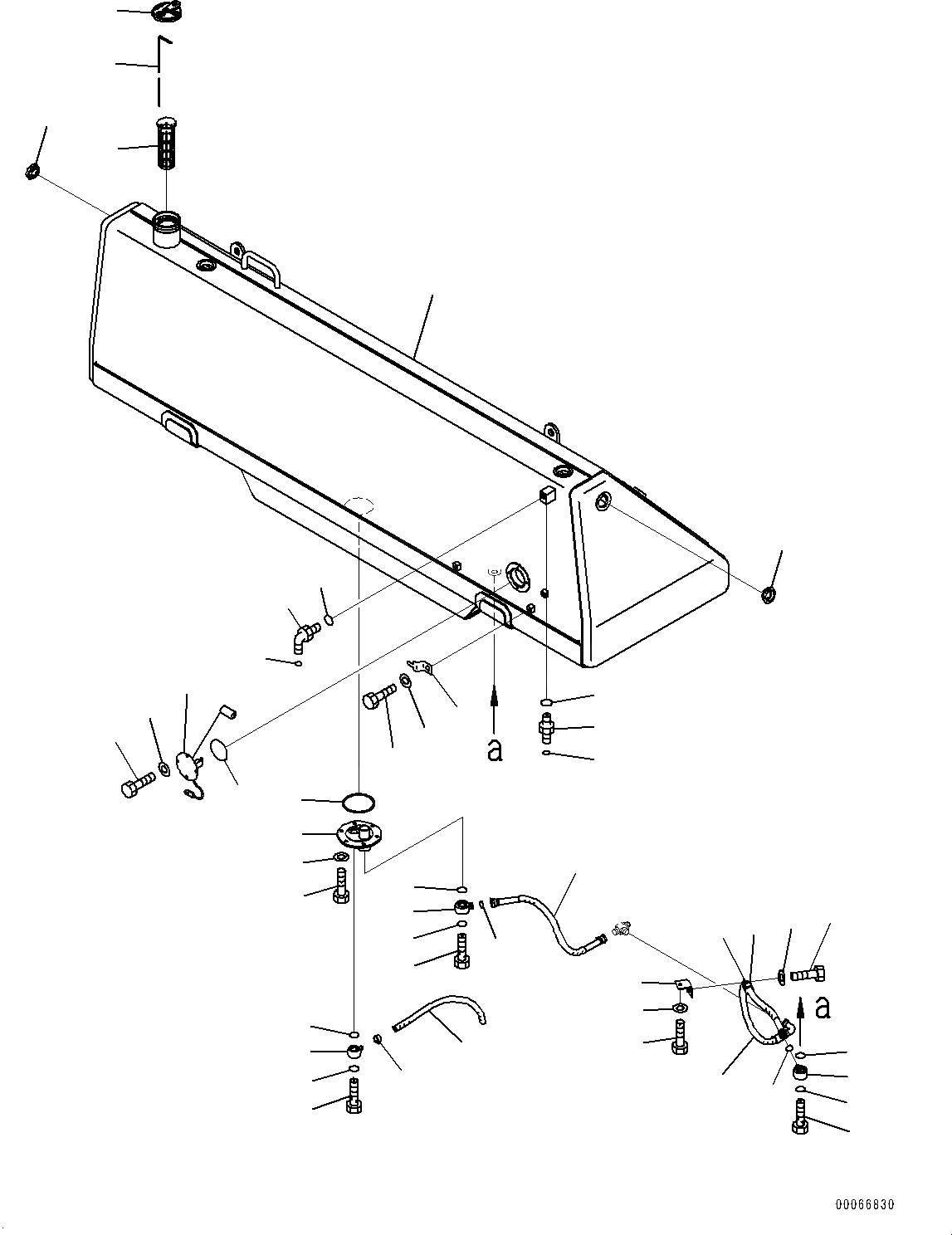 Схема запчастей Komatsu D475A-5E0 - ТОПЛИВН. БАК. (№7-) ТОПЛИВН. БАК., С ТОПЛИВН. БЫСТРОСЪЕМН. МЕХ-М