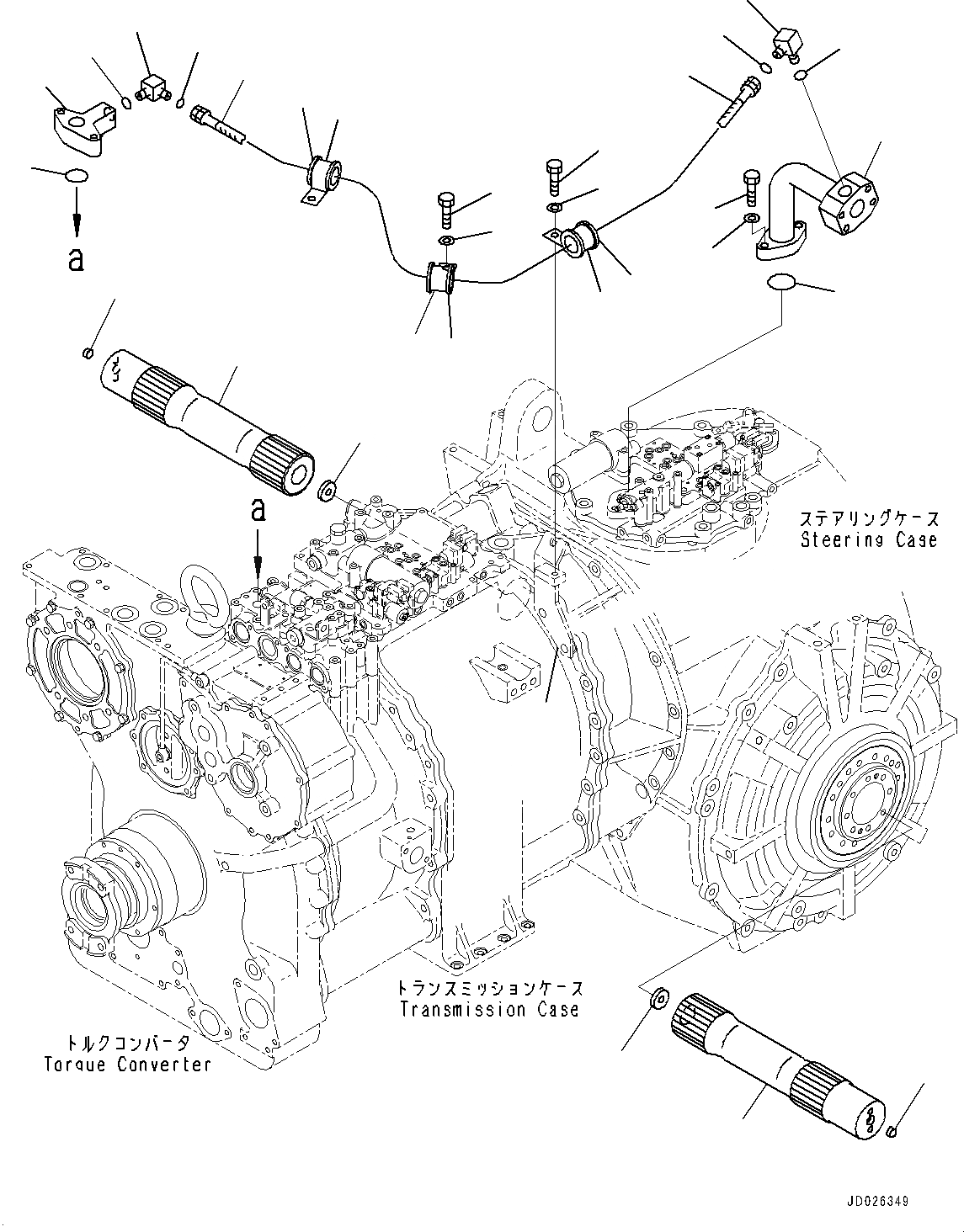 Схема запчастей Komatsu D475A-5E0 - СИЛОВАЯ ПЕРЕДАЧА, ГИДРОТРАНСФОРМАТОР BYPASS (№7-) СИЛОВАЯ ПЕРЕДАЧА