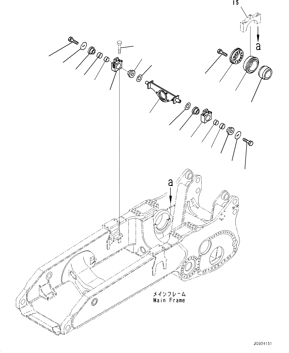 Схема запчастей Komatsu D475A-5E0 - СИЛОВАЯ ПЕРЕДАЧА, КРЕПЛЕНИЕ (№7-) СИЛОВАЯ ПЕРЕДАЧА