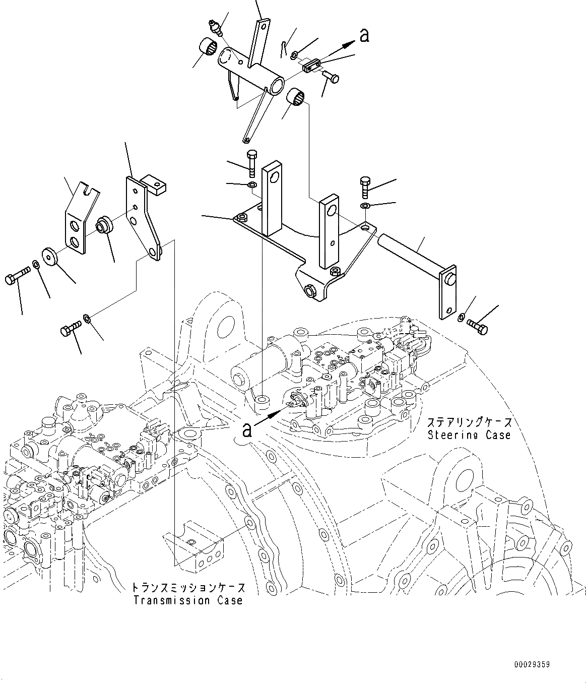Схема запчастей Komatsu D475A-5E0 - СИЛОВАЯ ПЕРЕДАЧА, РУЛЕВ. УПРАВЛЕНИЕ УПРАВЛ-Е (№7-) СИЛОВАЯ ПЕРЕДАЧА