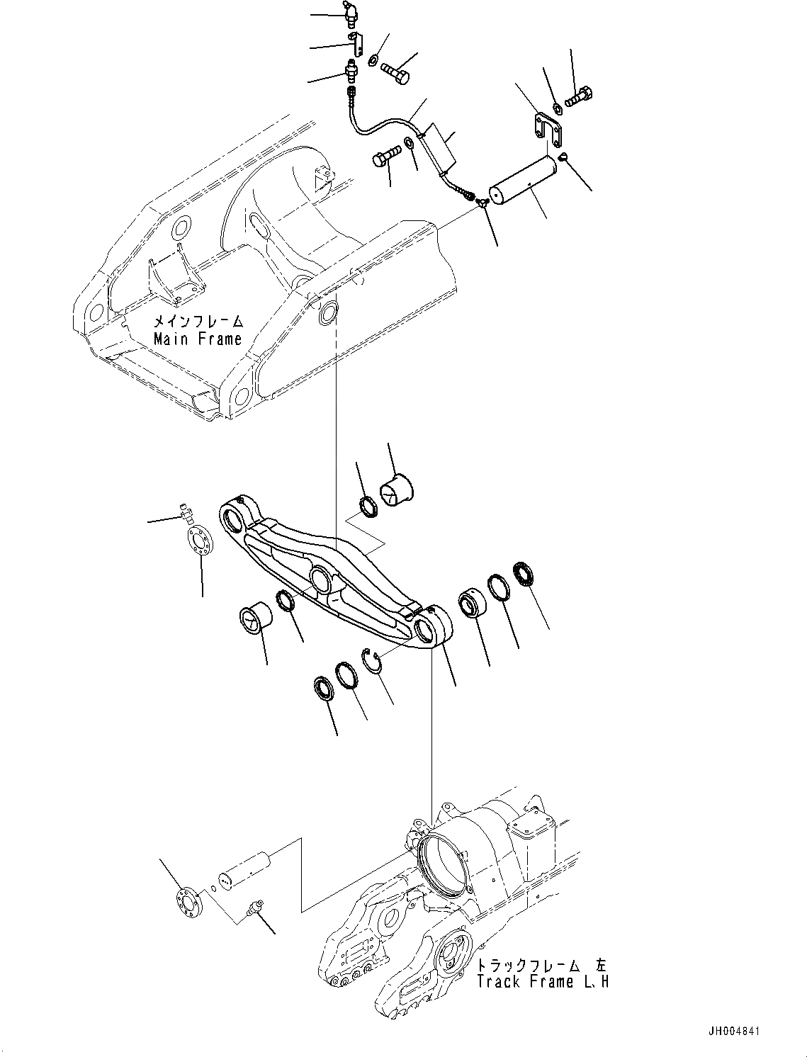 Схема запчастей Komatsu D475A-5E0 - БАЛКА БАЛАНСИРА И ПОВОРОТН. ШКВОРЕНЬ, БАЛКА БАЛАНСИРА (№7-) БАЛКА БАЛАНСИРА И ПОВОРОТН. ШКВОРЕНЬ, ДЛЯ УДЛИНН. ГУСЕНИЧНАЯ РАМА