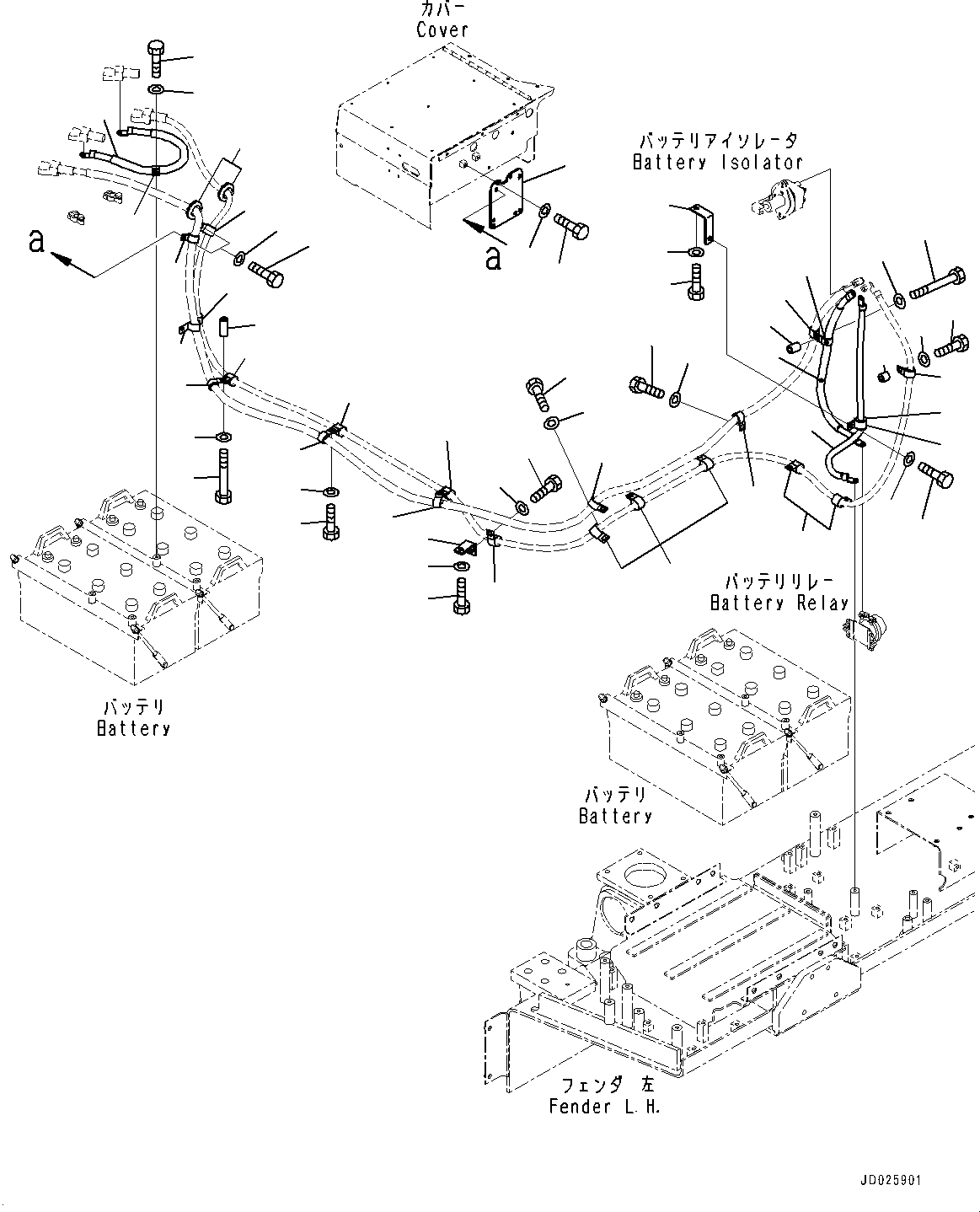 Схема запчастей Komatsu D475A-5E0 - КРЫЛО, КОРПУС И КРЕПЛЕНИЕ (№7-) КРЫЛО, ЕС ARRANGEMENT, ВЫСОК. ЕМК. АККУМУЛЯТОР, ДЛЯ ОТВАЛ С ДВОЙН. ПЕРЕКОСОМ