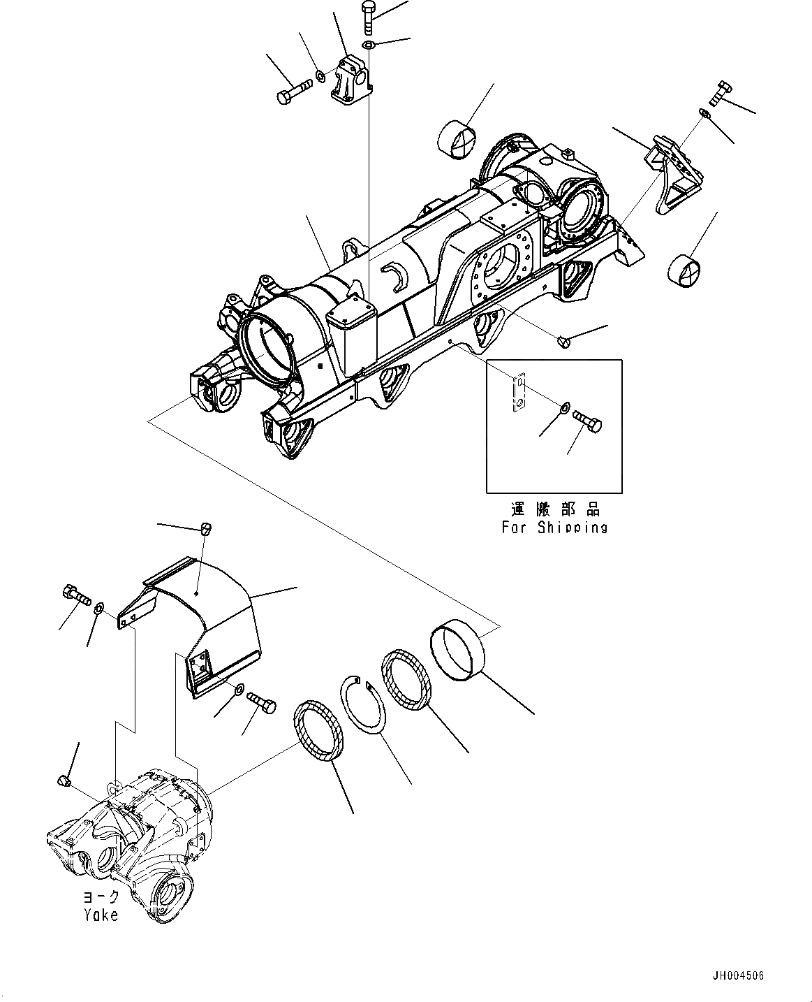 Схема запчастей Komatsu D475A-5E0 - ГУСЕНИЧНАЯ РАМА, ЛЕВ. (№7-) ГУСЕНИЧНАЯ РАМА, С ЗАЩИТА ОПОРНЫХ КАТКОВ, ДЛЯ ХОЛОДН. AREA СПЕЦ-ЯIFICATION A (- DEG C), ОТВАЛ С ДВОЙН. ПЕРЕКОСОМ, WEAR RESISTING ВТУЛКА