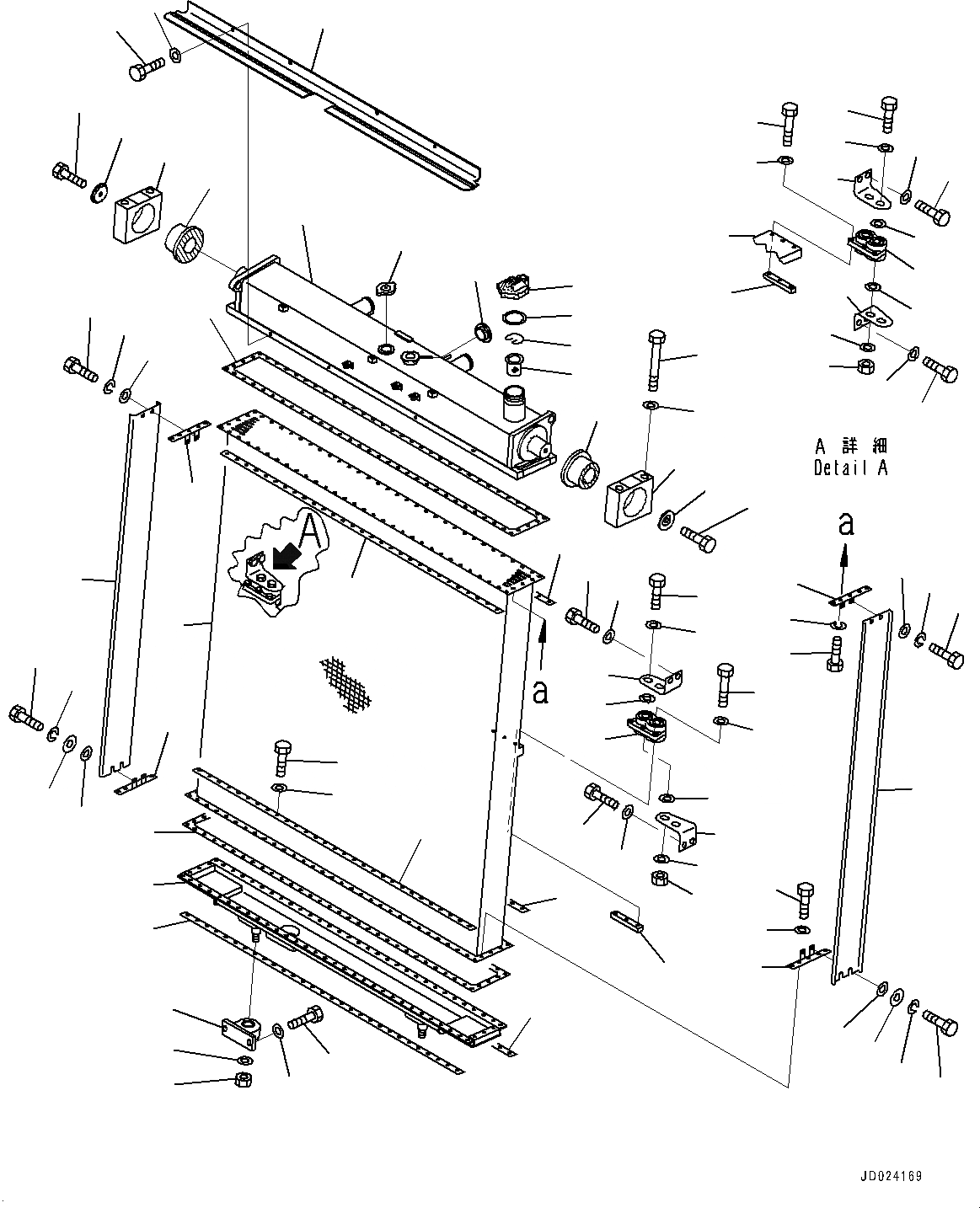 Схема запчастей Komatsu D475A-5E0 - ЗАЩИТА РАДИАТОРА, РАДИАТОР (№7-) ЗАЩИТА РАДИАТОРА, HINGED ПЕРФОРИРОВАНН. ЗАСЛОНКА РАДИАТОРА, ОТВАЛ С ДВОЙН. ПЕРЕКОСОМ, SITE GAUGE, MINING СПЕЦ-ЯIFICATION