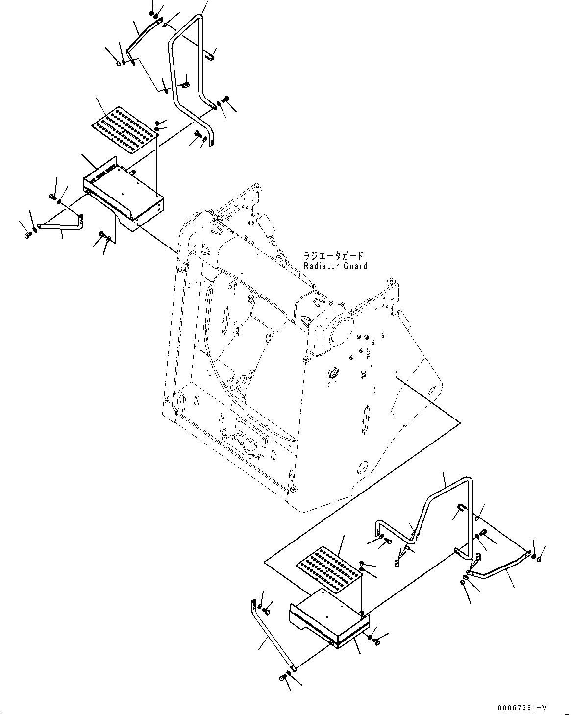 Схема запчастей Komatsu D475A-5E0 - РАДИАТОР  РАЗНОЕ ЧАСТИ, РУЧКА И СТУПЕНИ (№7-) РАДИАТОР  РАЗНОЕ ЧАСТИ, MINING СПЕЦ-ЯIFICATION