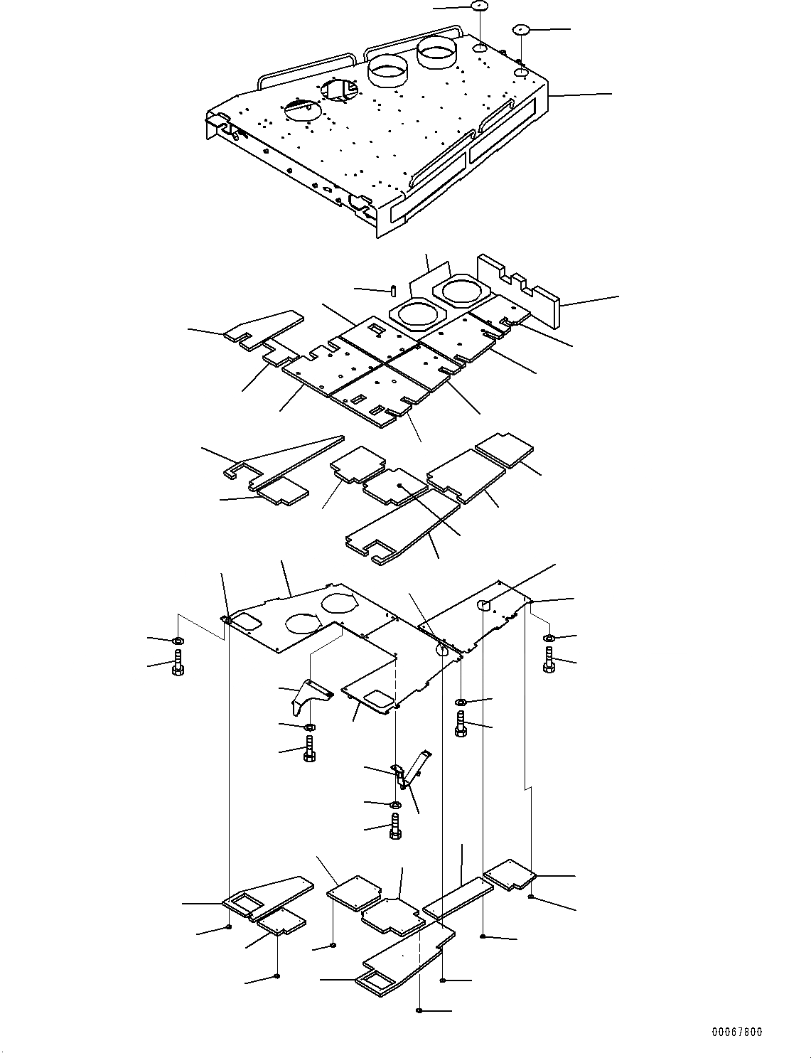 Схема запчастей Komatsu D475A-5E0 - КАПОТ И БОКОВ. КРЫШКА ГРУППА, КАПОТ (/) (№7-) КАПОТ И БОКОВ. КРЫШКА ГРУППА, ENGINВОЗД.E ТИП, ЗАЩИТА РАДИАТОРА КРЕПЛЕНИЕ И РУЧКА, RIO TINTO СПЕЦ-ЯIFICATION