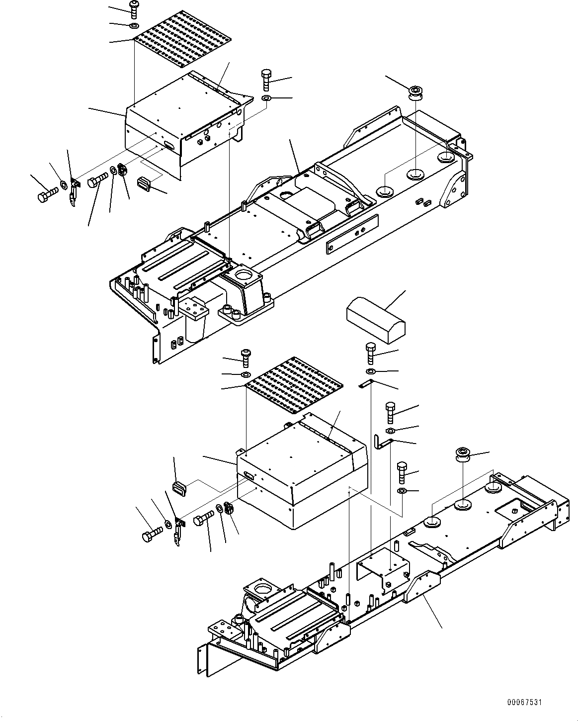 Схема запчастей Komatsu D475A-5E0 - КРЫЛО, КРЫЛО, ЛЕВ. И ПРАВ. (№7-) КРЫЛО, ДВИГАТЕЛЬ PRE-СМАЗКА СИСТЕМА, УРОВЕНЬ ДАТЧИК, ГИДР. БАК., ИЗОЛЯТОР АККУМУЛЯТОРОВ, ПЛАТФОРМА, MINING СПЕЦ-ЯIFICATION