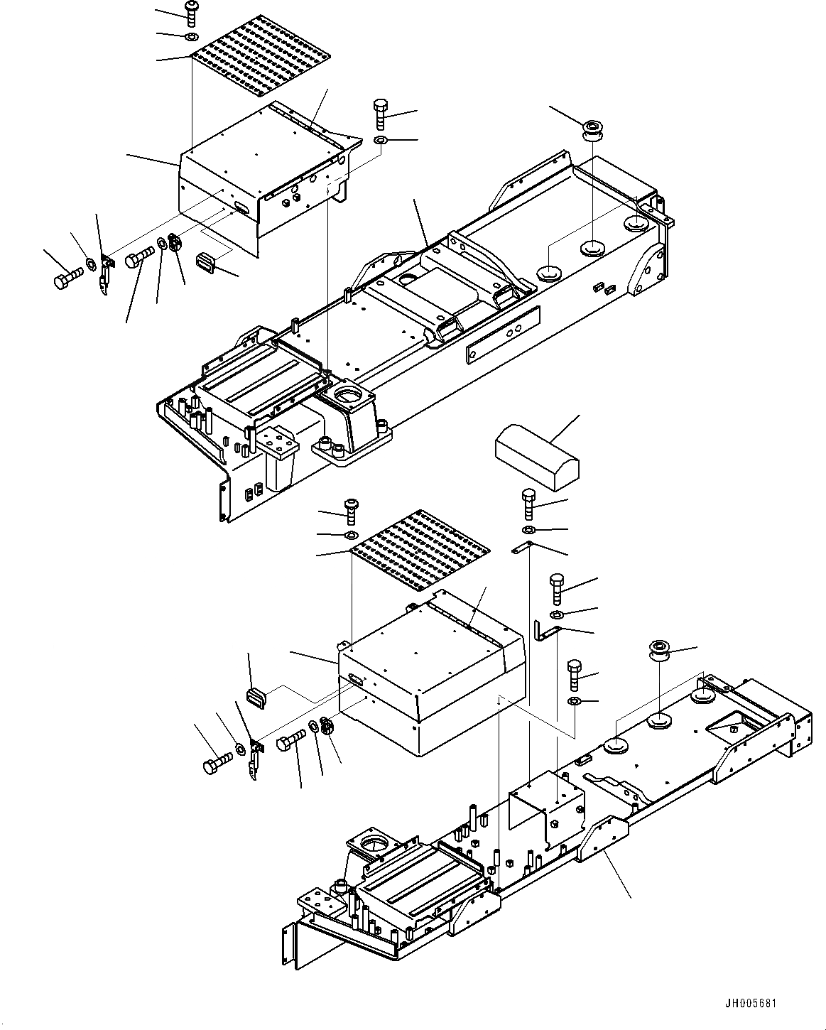 Схема запчастей Komatsu D475A-5E0 - КРЫЛО, КРЫЛО, ЛЕВ. И ПРАВ. (№7-) КРЫЛО, OPERATOR COMДЛЯT IMPROVEMENT ДЛЯ KAL