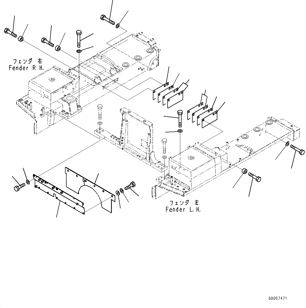 Схема запчастей Komatsu D475A-5E0 - КРЫЛО КОМПОНЕНТЫ, FIREЗАЩИТА (№7-) КРЫЛО КОМПОНЕНТЫ, MINING СПЕЦ-ЯIFICATION, OPERATOR COMДЛЯT IMPROVEMENT ДЛЯ KAL