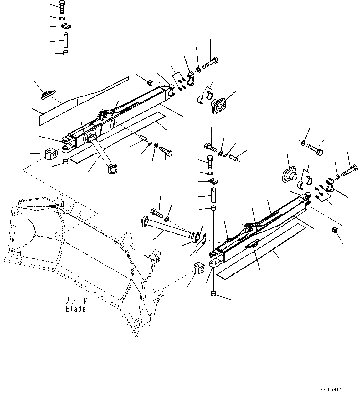 Схема запчастей Komatsu D475A-5E0 - DOZER РАМА, РУКОЯТЬ И РАМА (№7-) DOZER РАМА, ОТВАЛ С ДВОЙН. ПЕРЕКОСОМ СПЕЦ-ЯIFICATION, УДАЛЕНН. СИСТ. СМАЗКИ