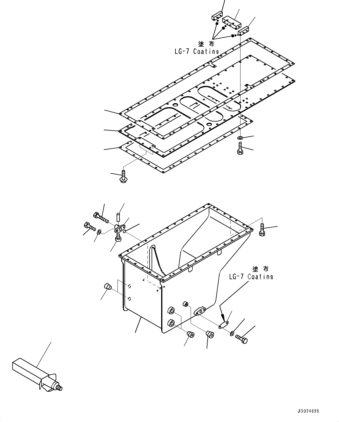 Схема запчастей Komatsu SAA12V140E-3A - МАСЛЯНЫЙ ПОДДОН И ВСАСЫВАЮЩИЙ ПАТРУБОК, МАСЛЯНЫЙ ПОДДОН (№9-) МАСЛЯНЫЙ ПОДДОН И ВСАСЫВАЮЩИЙ ПАТРУБОК