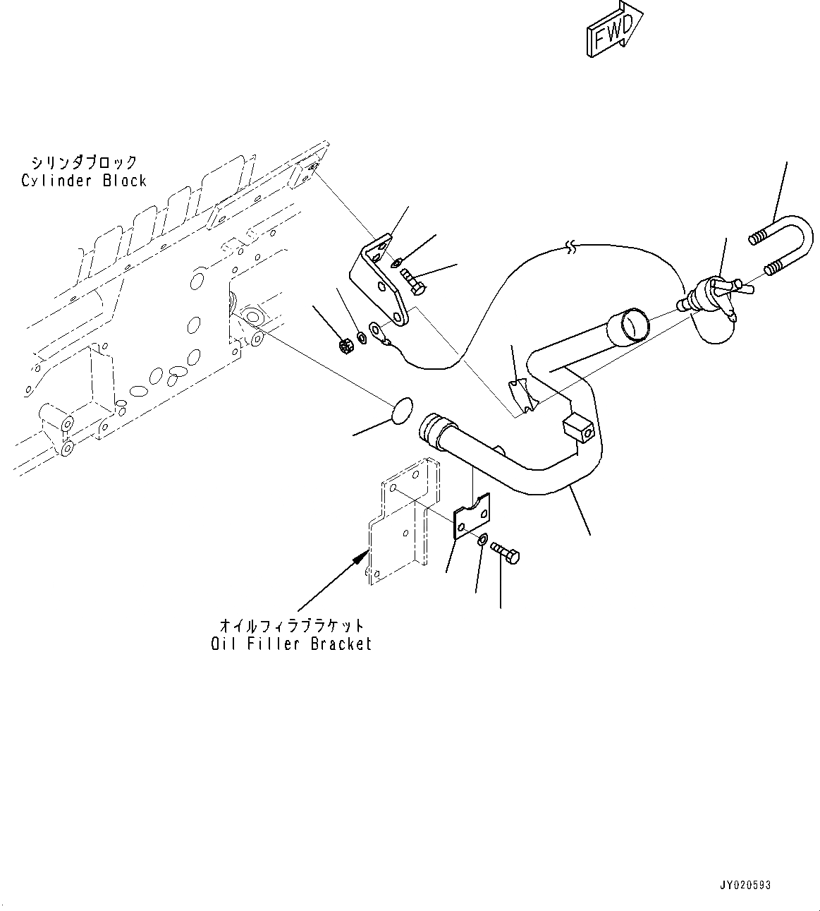 Схема запчастей Komatsu SAA12V140E-3A - ДВИГАТЕЛЬ МАСЛОНАЛИВНОЙ ПАТРУБОК (№9-) ДВИГАТЕЛЬ МАСЛОНАЛИВНОЙ ПАТРУБОК, ДЛЯ ДАТЧИК УР-НЯ МАСЛА