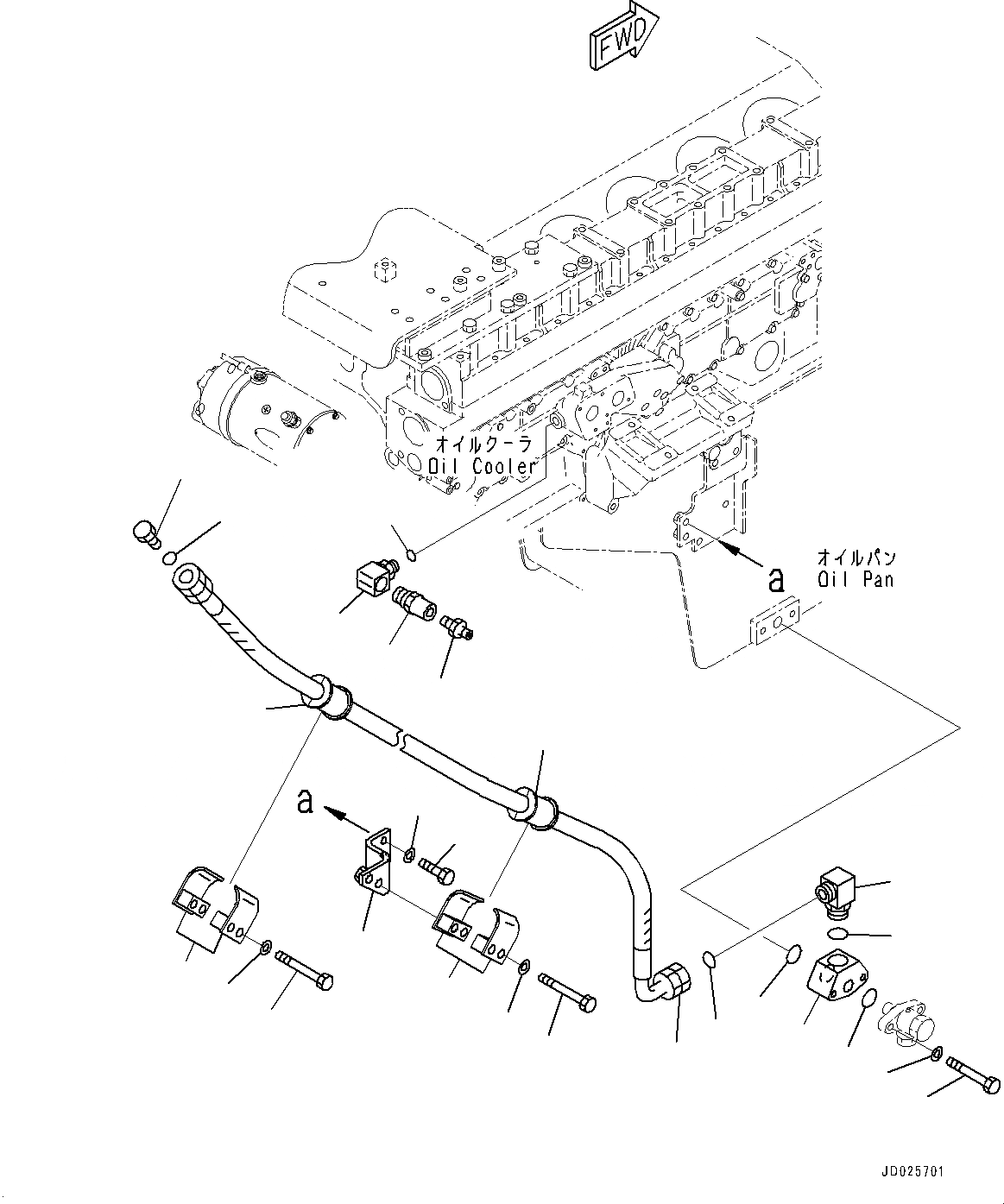 Схема запчастей Komatsu SAA12V140E-3A - PRE СМАЗЫВАЮЩ. ЛИНИЯ (№9-) PRE СМАЗЫВАЮЩ. ЛИНИЯ, ДЛЯ EXTRA BAD ТОПЛИВН. И ПЛОХ. ТОПЛИВО СПЕЦ-ЯIFICATION, ВОДН.+DUST, ДОПОЛН. ФИЛЬТР.