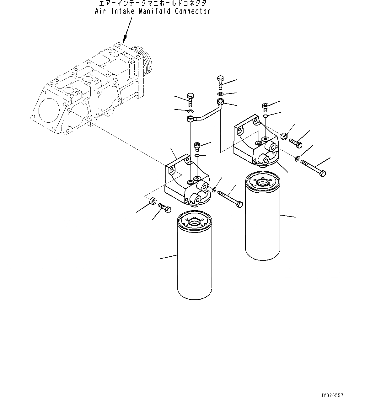 Схема запчастей Komatsu SAA12V140E-3A - ТОПЛИВОПРОВОД., ТОПЛИВН. ФИЛЬТР. (№9-) ТОПЛИВОПРОВОД., ДЛЯ ХОЛОДН. AREA СПЕЦ-ЯIFICATION A (- DEG C), ПОДДОН ДВИГ-ЛЯ И ПОДОГРЕВАТЕЛЬ ХЛАДАГЕНТА