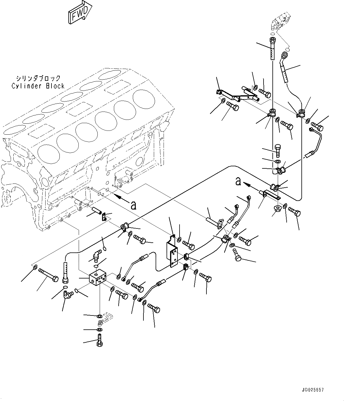 Схема запчастей Komatsu SAA12V140E-3A - ТОПЛИВОПРОВОД., ПРАВ. ГРУПП. (/) (№9-9) ТОПЛИВОПРОВОД., ДЛЯ ХОЛОДН. AREA СПЕЦ-ЯIFICATION A (- DEG C), ПОДДОН ДВИГ-ЛЯ И ПОДОГРЕВАТЕЛЬ ХЛАДАГЕНТА