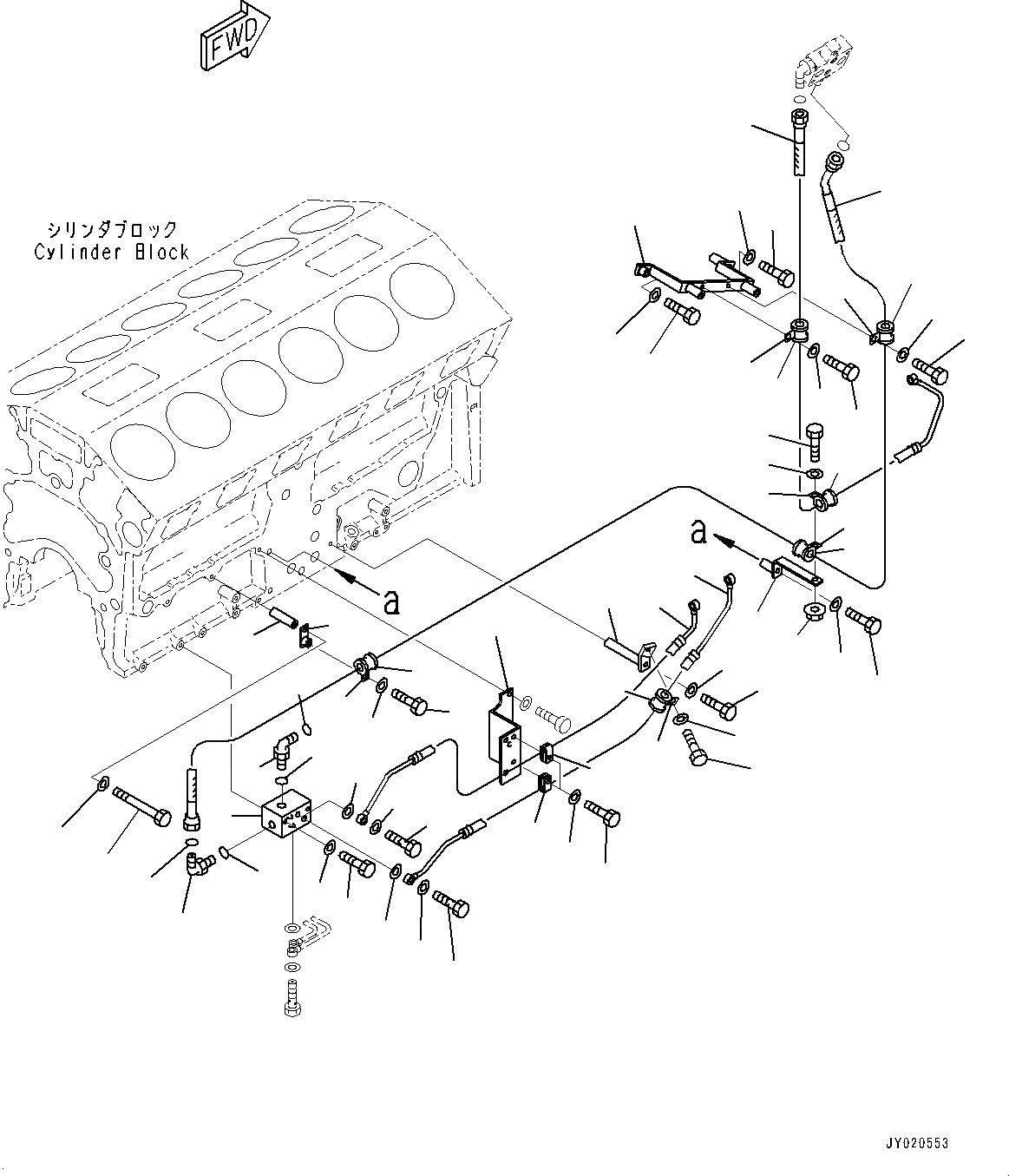 Схема запчастей Komatsu SAA12V140E-3A - ТОПЛИВОПРОВОД., ПРАВ. ГРУПП. (/) (№7-) ТОПЛИВОПРОВОД., ДЛЯ ХОЛОДН. AREA СПЕЦ-ЯIFICATION A (- DEG C), ПОДДОН ДВИГ-ЛЯ И ПОДОГРЕВАТЕЛЬ ХЛАДАГЕНТА