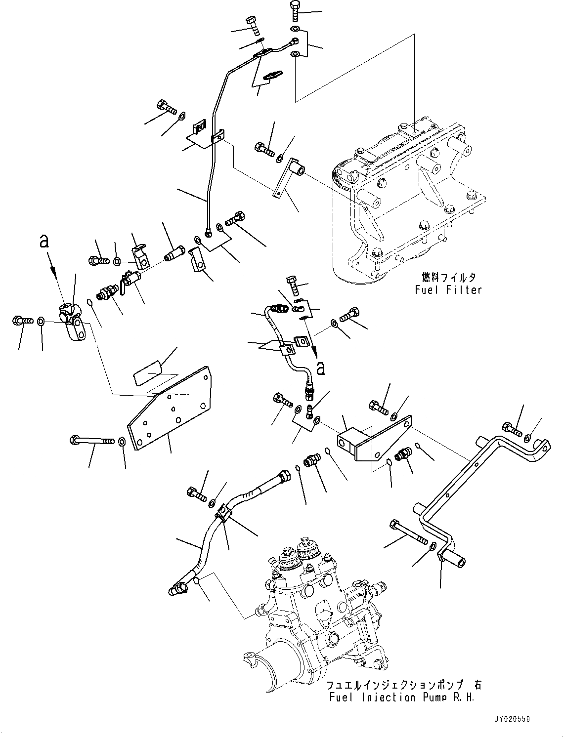 Схема запчастей Komatsu SAA12V140E-3A - ТОПЛИВОПРОВОД., ВОЗДУШН. ВЕНТИЛЯЦИЯ, ПРАВ. (№9-) ТОПЛИВОПРОВОД., ДЛЯ EXTRA BAD ТОПЛИВН. И ПЛОХ. ТОПЛИВО СПЕЦ-ЯIFICATION, ВОДН.+DUST, ДОПОЛН. ФИЛЬТР.