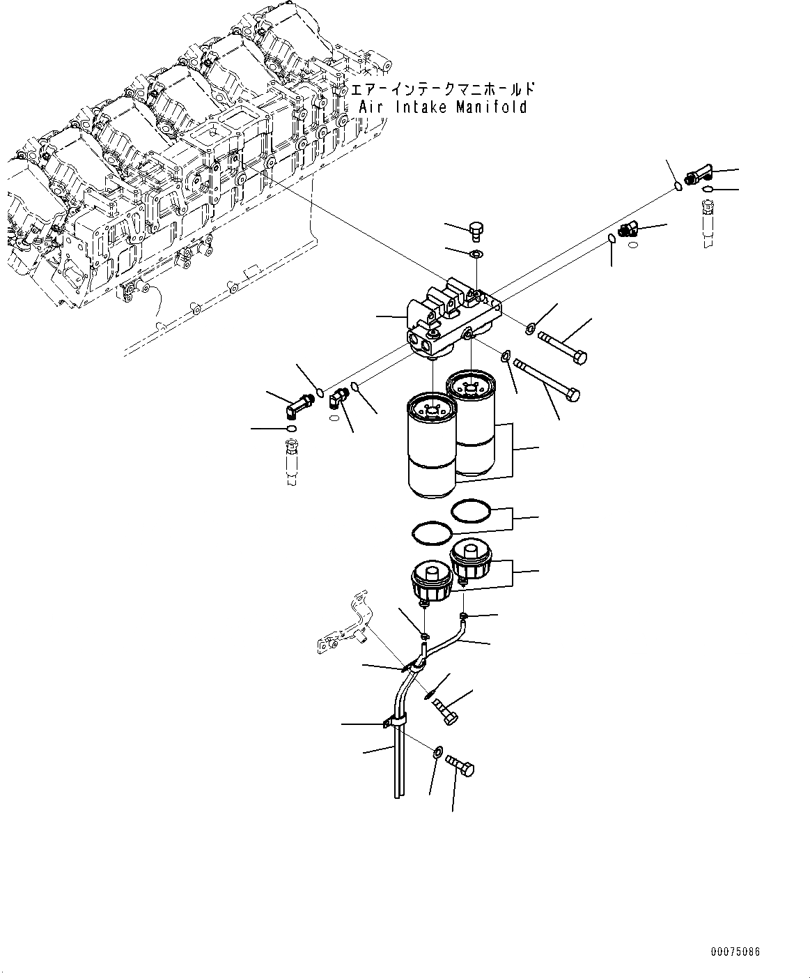 Схема запчастей Komatsu SAA12V140E-3A - PREФИЛЬТР. (№9-) PREФИЛЬТР., ДЛЯ EXTRA BAD ТОПЛИВН. И ПЛОХ. ТОПЛИВО СПЕЦ-ЯIFICATION, ВОДН.+DUST, ДОПОЛН. ФИЛЬТР.