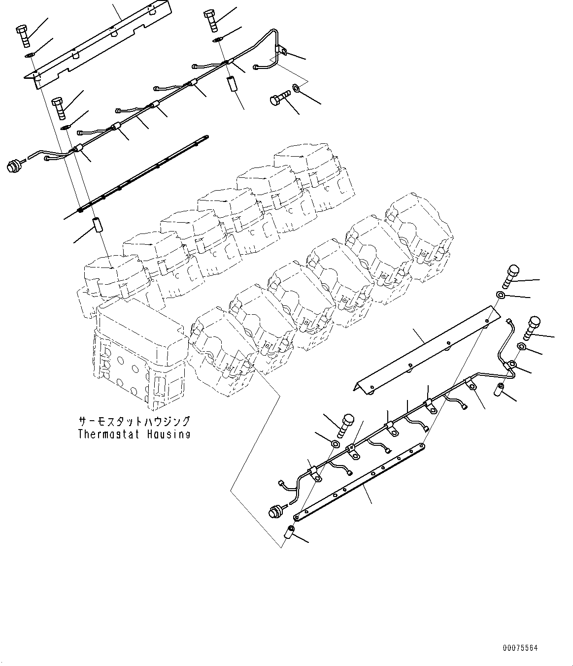 Схема запчастей Komatsu SAA12V140E-3A - ПРОВОДКА, (/7) (№9-) ПРОВОДКА, ДЛЯ EXTRA BAD ТОПЛИВН. И ПЛОХ. ТОПЛИВО СПЕЦ-ЯIFICATION, ВОДН.+DUST, ДОПОЛН. ФИЛЬТР.