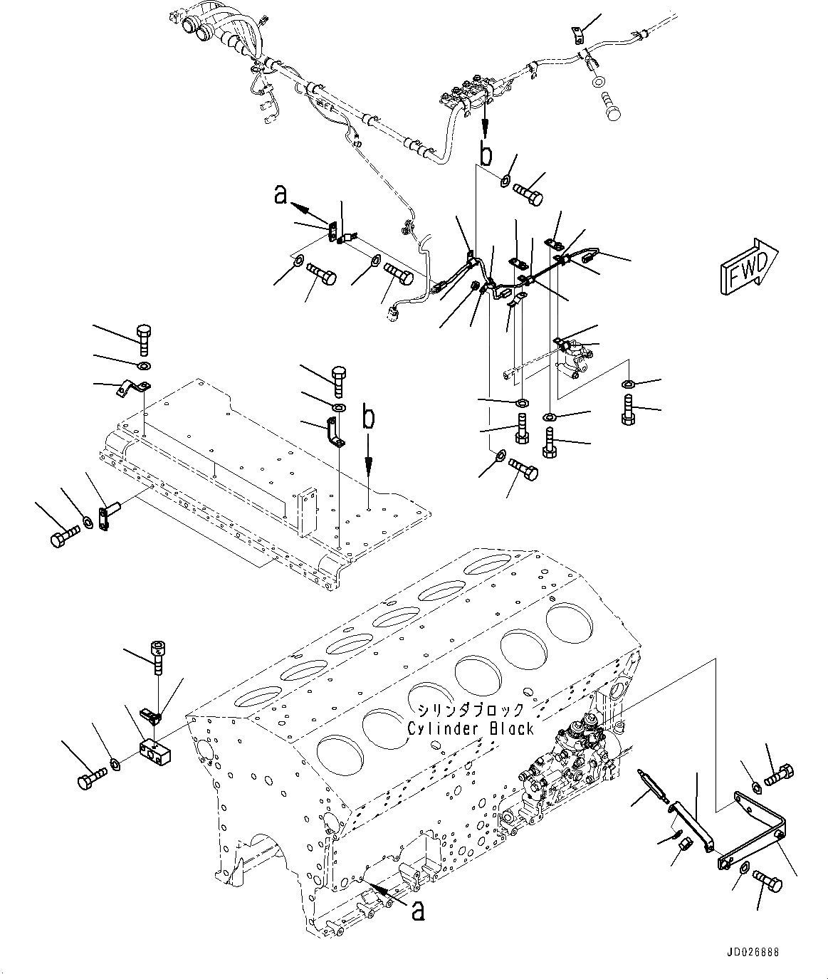 Схема запчастей Komatsu SAA12V140E-3A - ПРОВОДКА, (/7) (№9-) ПРОВОДКА, ДЛЯ EXTRA BAD ТОПЛИВН. И ПЛОХ. ТОПЛИВО СПЕЦ-ЯIFICATION, ВОДН.+DUST, ДОПОЛН. ФИЛЬТР.