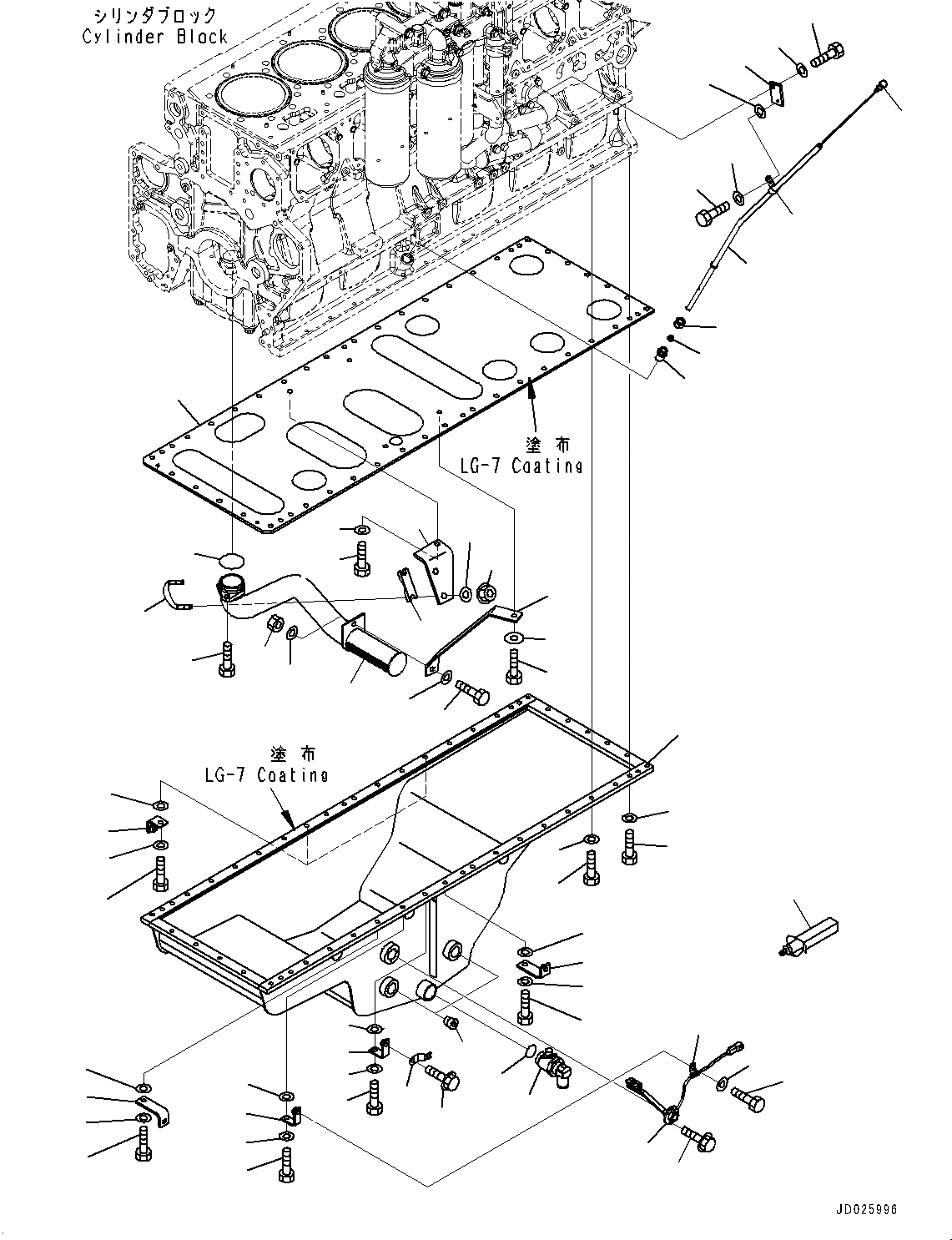 Схема запчастей Komatsu SAA6D170E-5CR - МАСЛЯНЫЙ ПОДДОН И ВСАСЫВАЮЩИЙ ПАТРУБОК (№9-) МАСЛЯНЫЙ ПОДДОН И ВСАСЫВАЮЩИЙ ПАТРУБОК