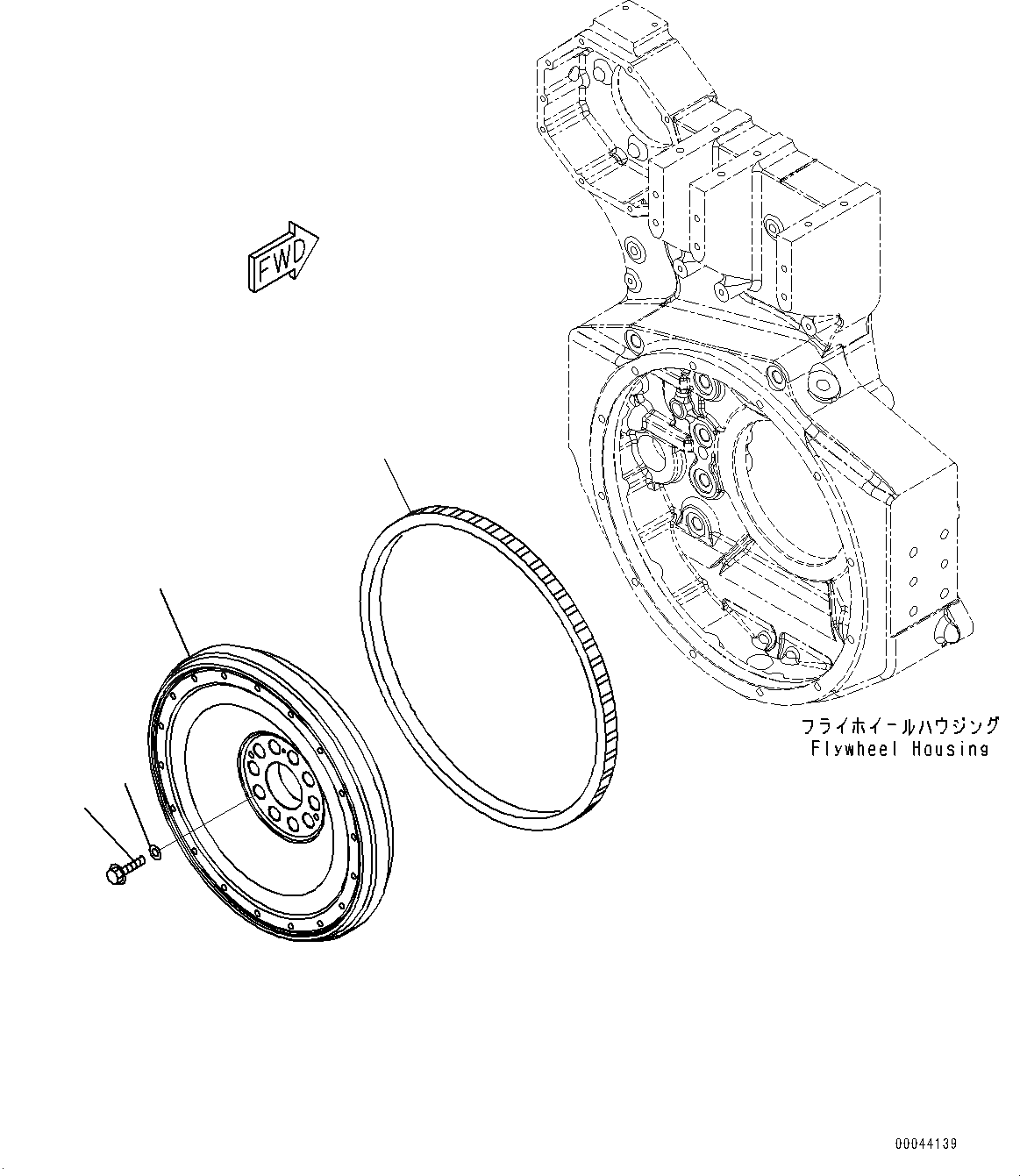 Схема запчастей Komatsu SAA6D170E-5CR - МАХОВИК (№9-) МАХОВИК