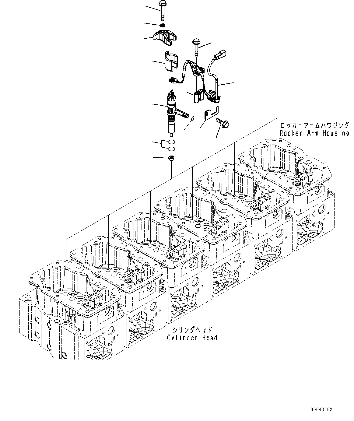 Схема запчастей Komatsu SAA6D170E-5CR - ТОПЛИВН. ВПРЫСК (№9-) ТОПЛИВН. ВПРЫСК