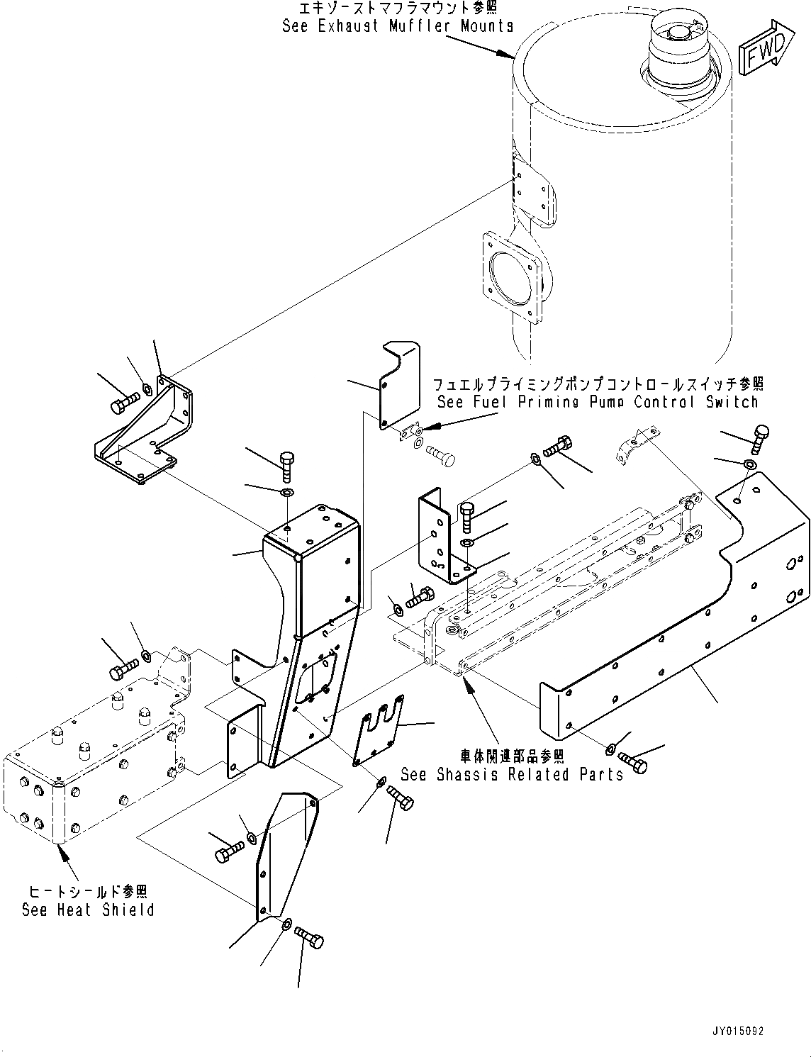 Схема запчастей Komatsu SAA6D170E-5EE - ТЕРМОЗАЩИТА (№98-) ТЕРМОЗАЩИТА