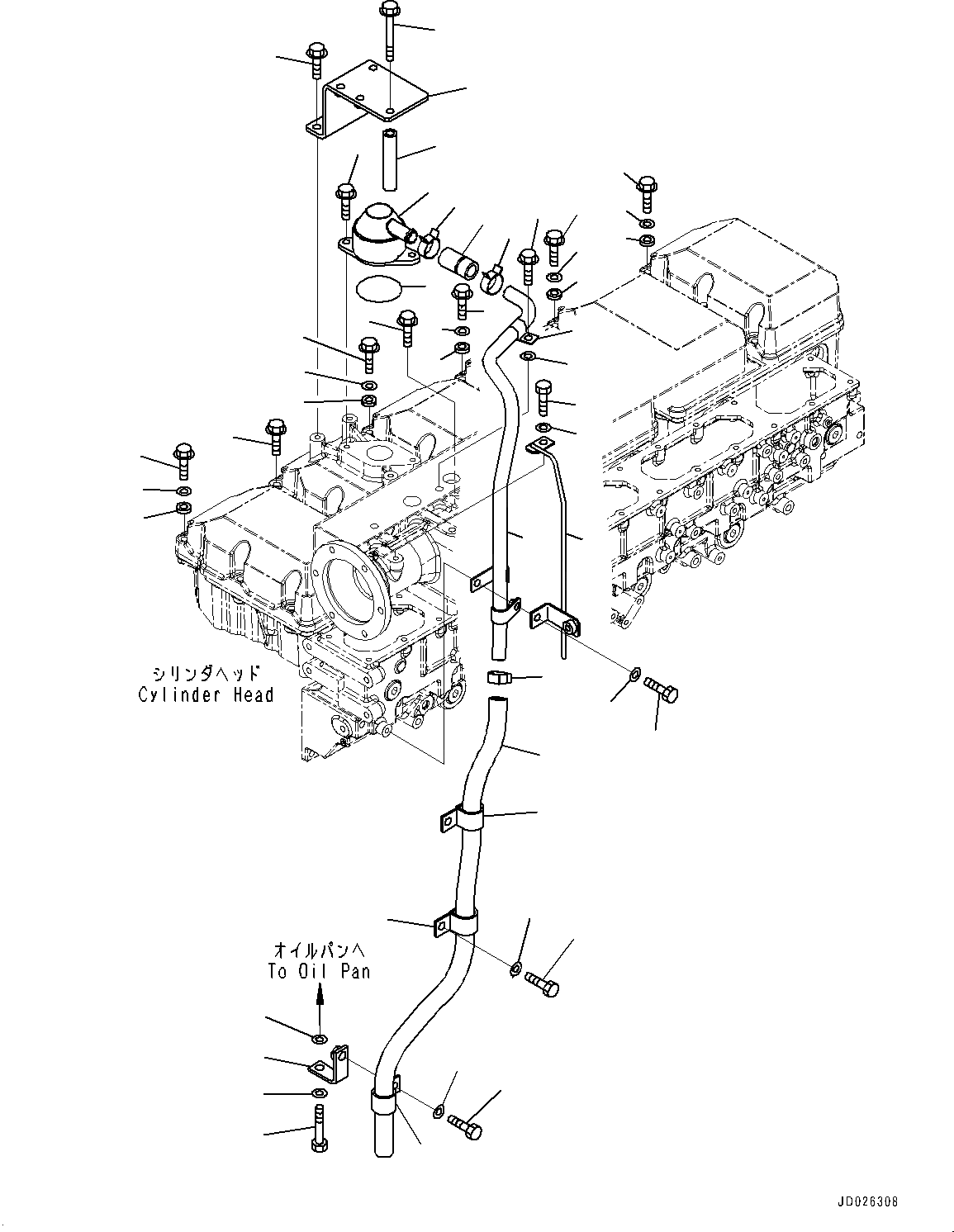 Схема запчастей Komatsu SAA6D170E-5A - КРЫШКА ГОЛОВКИ КОМПОНЕНТЫ (№9-) КРЫШКА ГОЛОВКИ КОМПОНЕНТЫ, БЕЗ VHMS (VHMS)