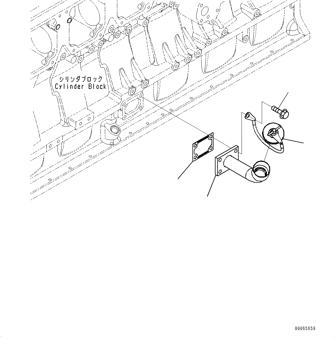 Схема запчастей Komatsu SAA6D170E-5A - ДВИГАТЕЛЬ МАСЛОНАЛИВНОЙ ПАТРУБОК (№9-) ДВИГАТЕЛЬ МАСЛОНАЛИВНОЙ ПАТРУБОК, БЕЗ VHMS