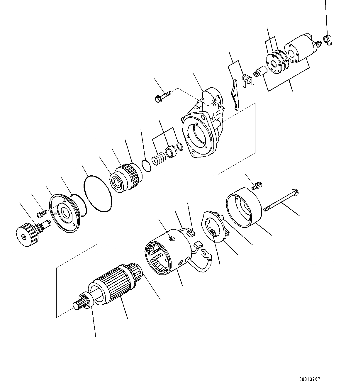 Схема запчастей Komatsu 4D94LE-2 - ДВИГАТЕЛЬ, ВНУТР. ЧАСТИ, СТАРТЕР (№7-) ДВИГАТЕЛЬ, ДЛЯ TОБОД КОЛЕСАMING DOZER