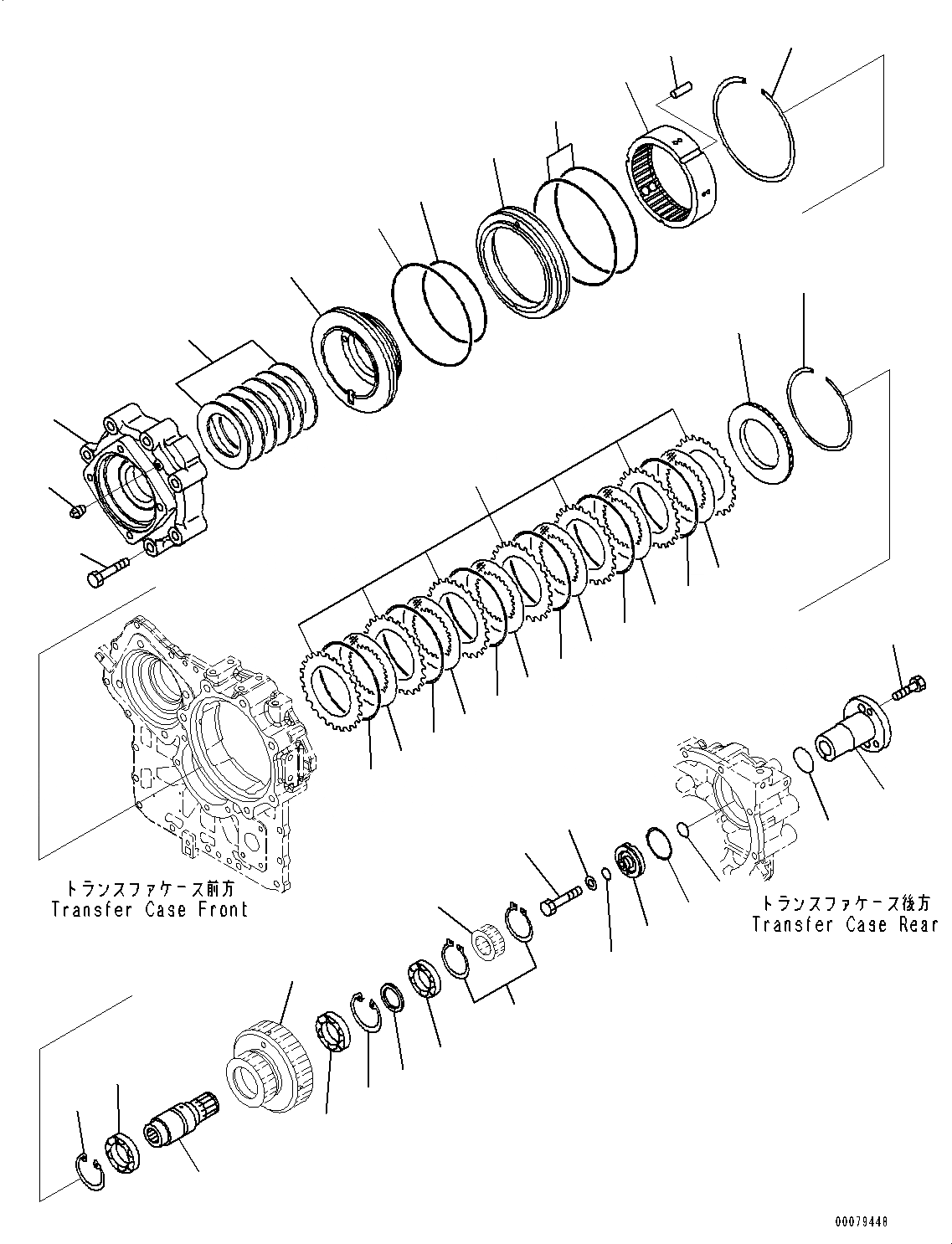 Схема запчастей Komatsu WA250-6 - ПЕРЕДАЧА, ПЕРЕДАЧА МУФТА (№7-) ПЕРЕДАЧА, С КРЫШКА МАСЛОНАЛИВНОГО ПАТРУБКА БЛОКИРОВКА И КРЫШКИБЛОКИР.