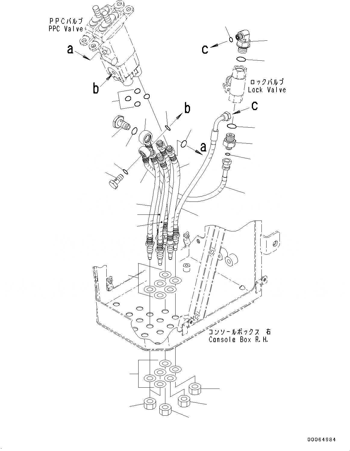 Схема запчастей Komatsu WA250-6 - УПРАВЛЕНИЕ ПОГРУЗКОЙ БЛОК, РАБОЧЕЕ ОБОРУДОВАНИЕ УПРАВЛ-Е ПРОПОРЦИОНАЛЬН. PRESSURE УПРАВЛ-Е (PPC) КЛАПАН (№7-) УПРАВЛЕНИЕ ПОГРУЗКОЙ БЛОК, С -РЫЧАГ УПРАВЛЕНИЕ ПОГРУЗКОЙ, KOMTRAX